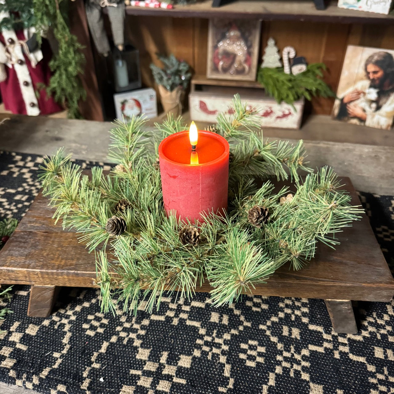 Mountain Lodge Candle Ring