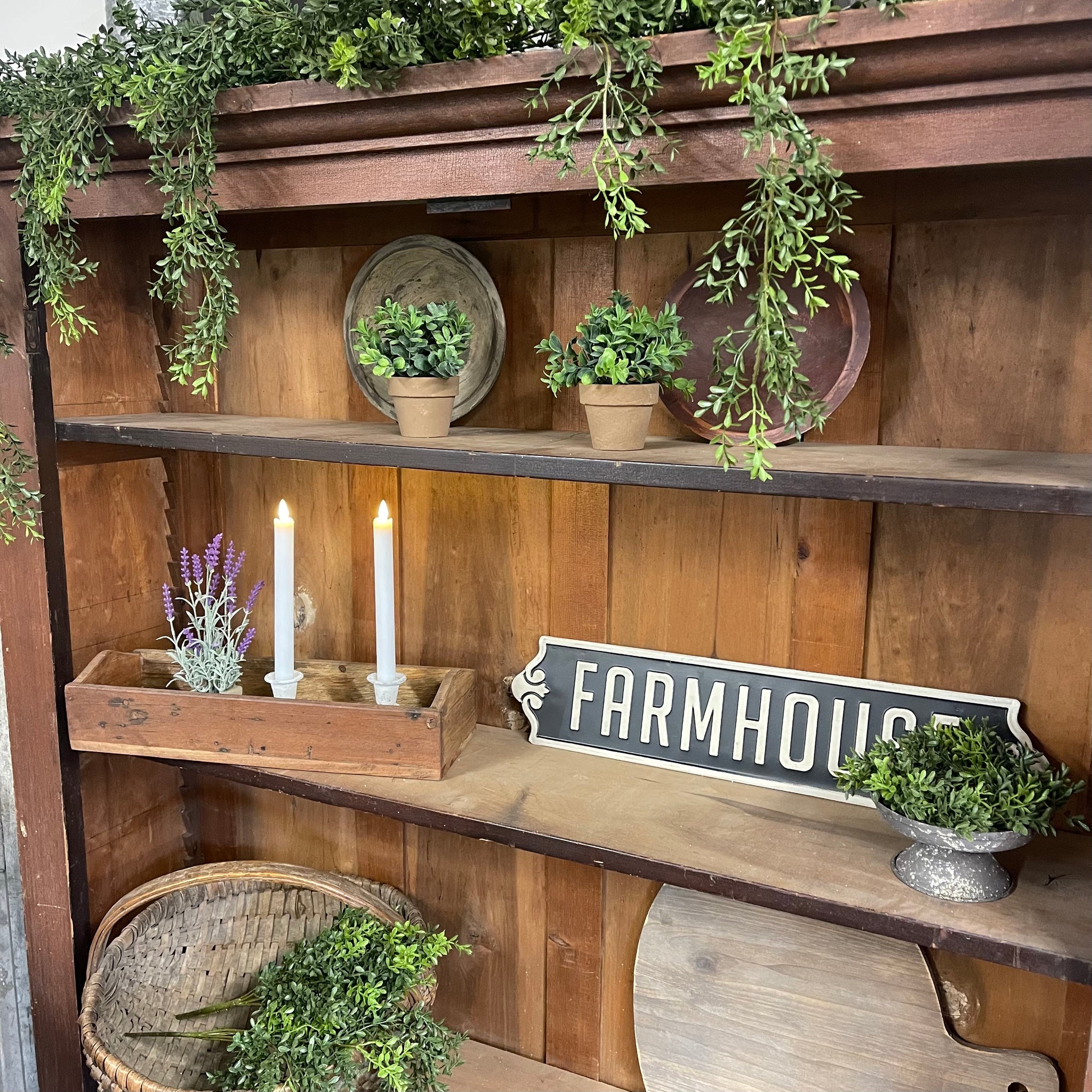 Faux Potted Herbs - Set of 2