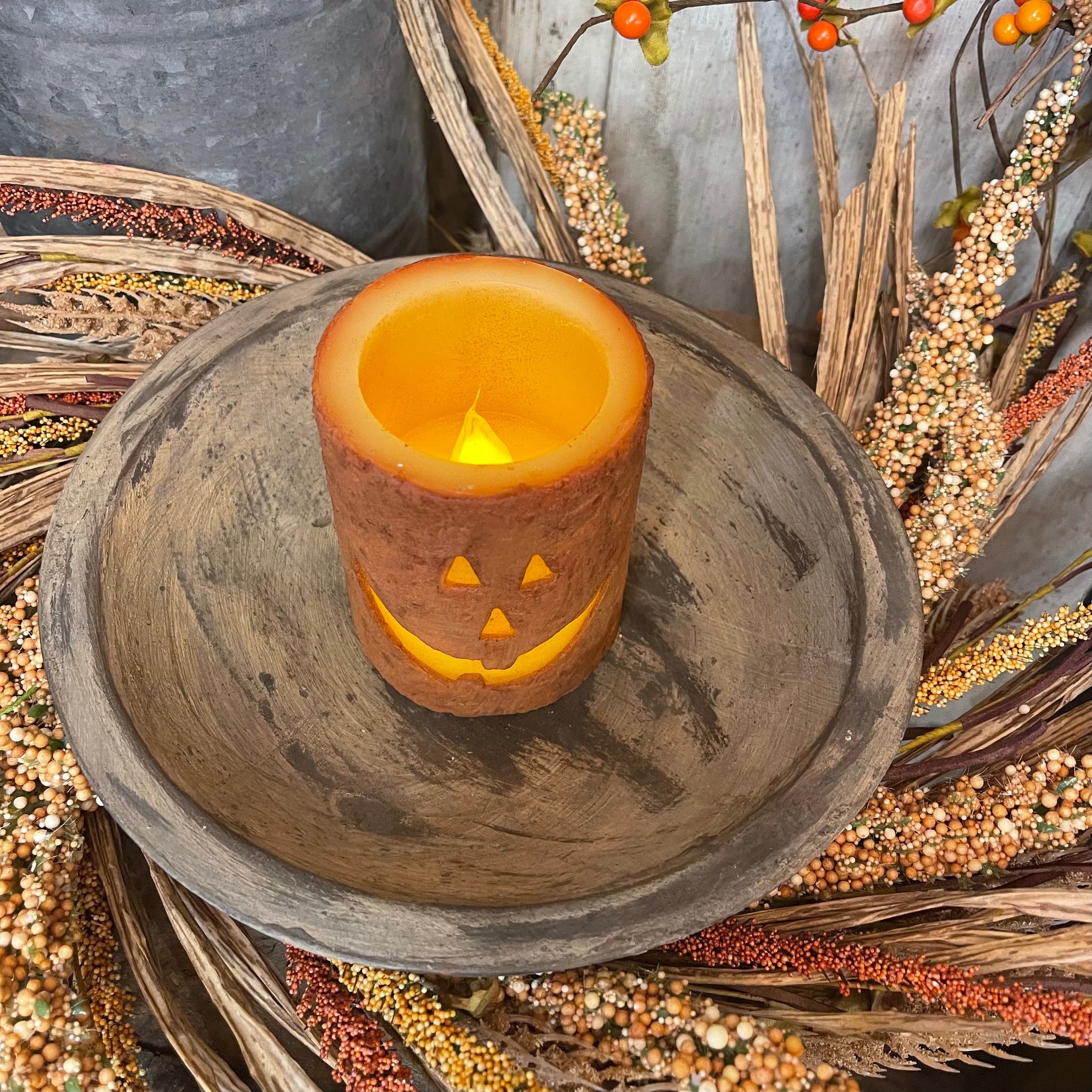 Jack O'Lantern Flameless Candle