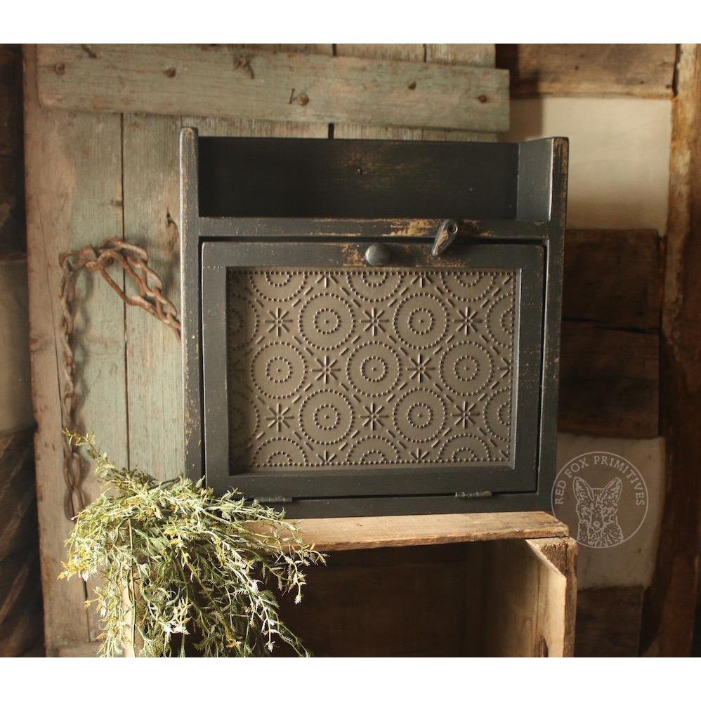 Old Mill Candle Box - Primitive Black