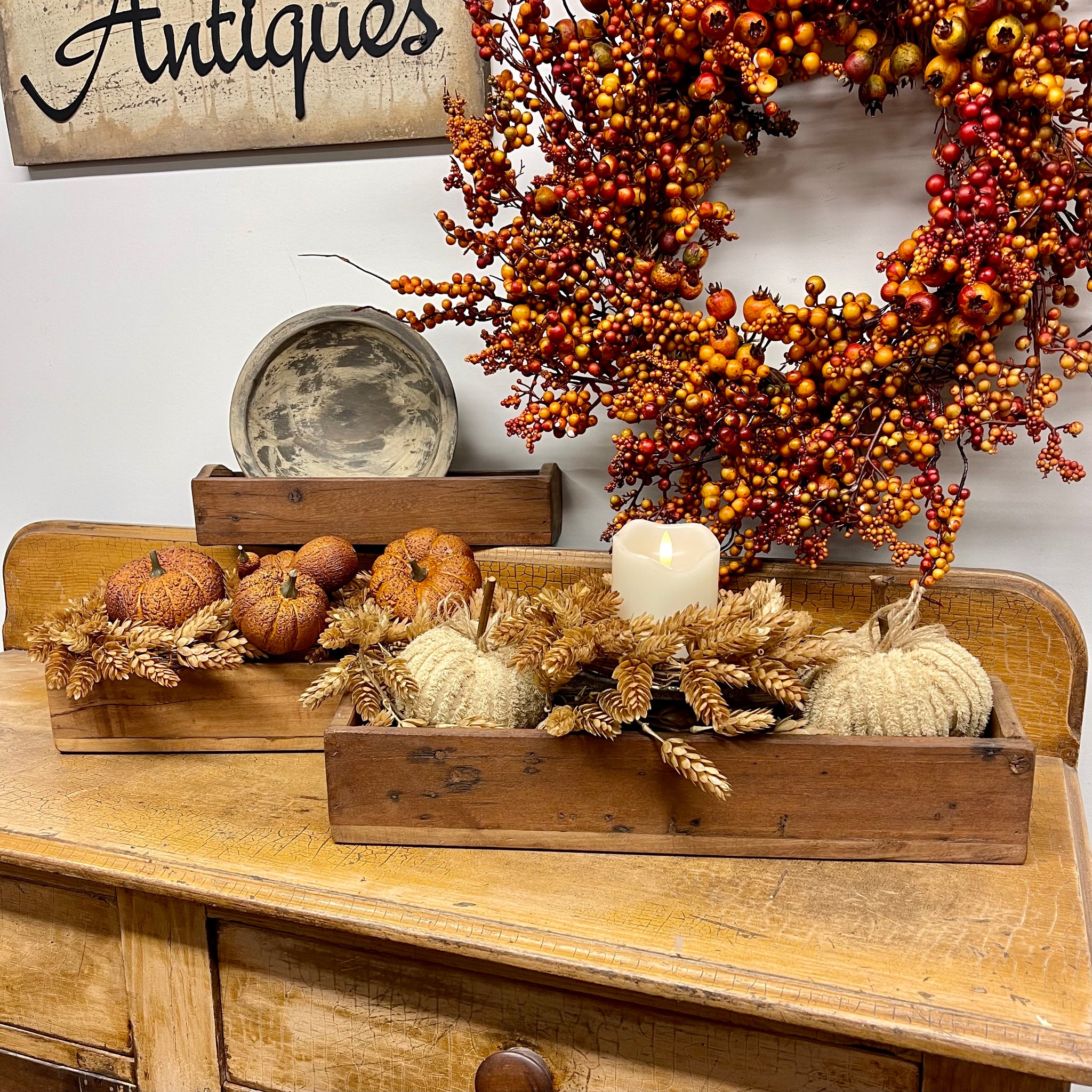 Reclaimed Wooden Boxes | Set of 3 w/ FREE Floral!