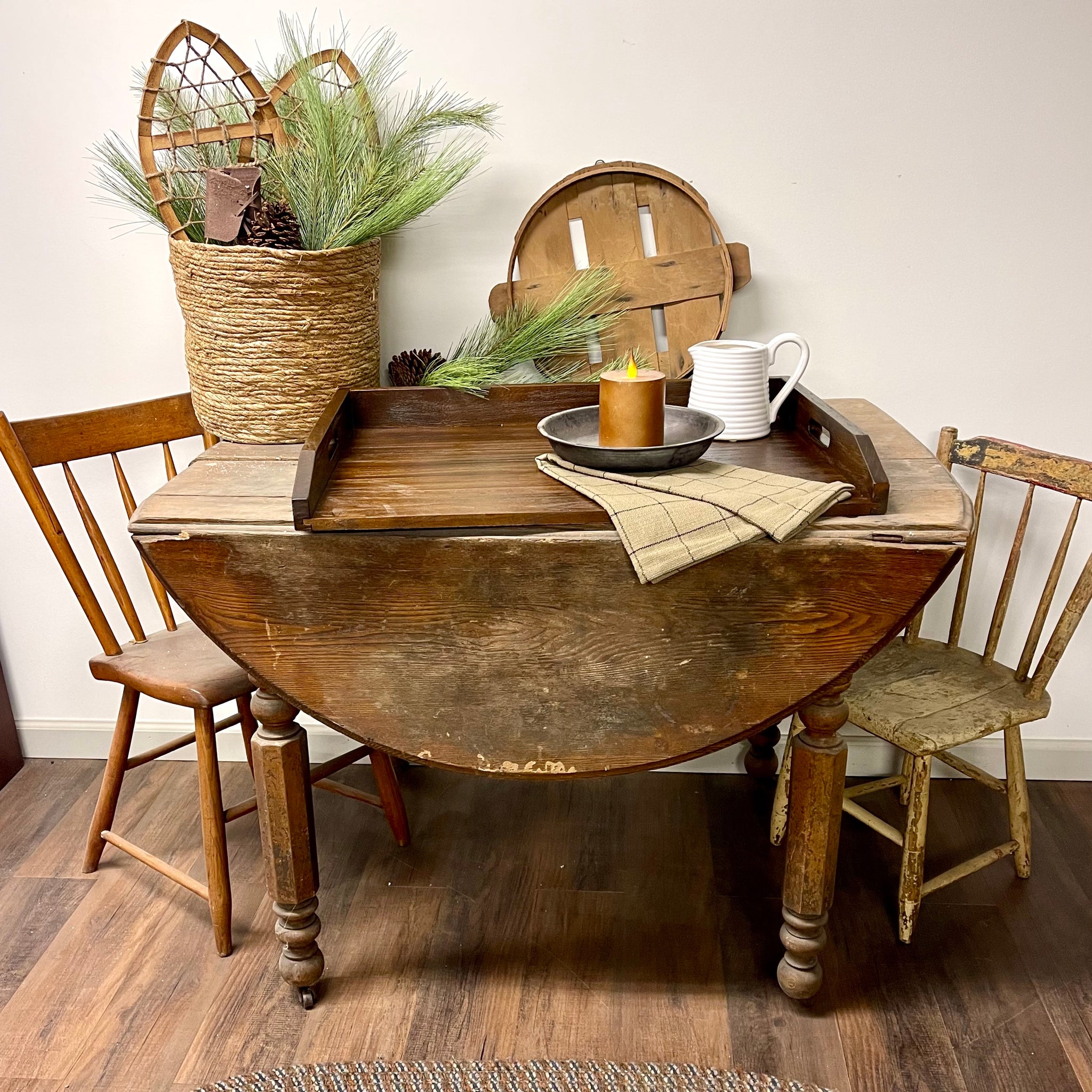 Stove Top Cover | Wood Serving Tray | Noodle Board | Rustic Brown