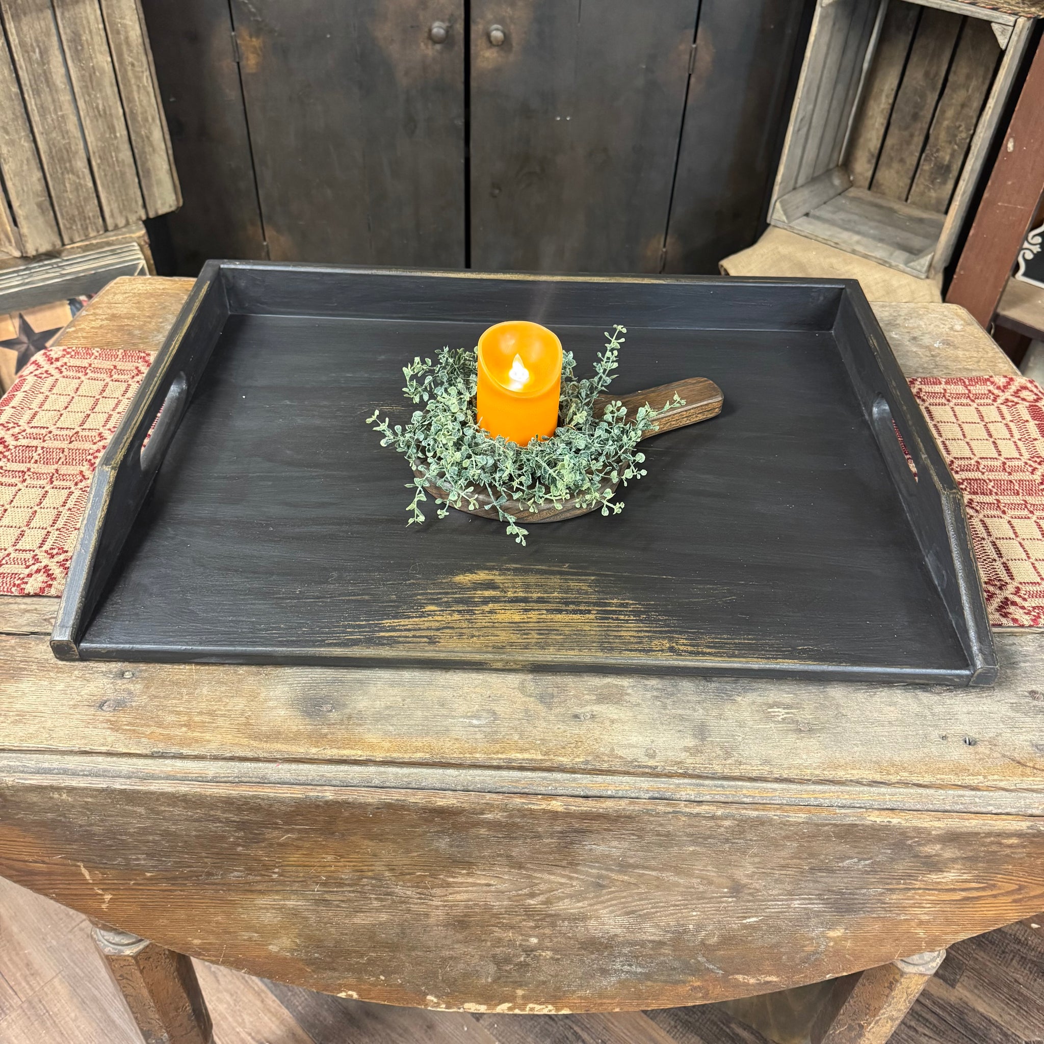 Stove Top Cover - Rustic Black