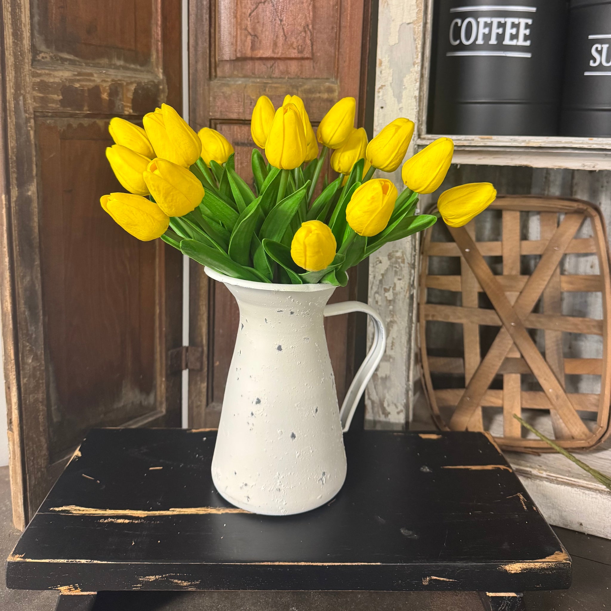 Yellow Tulips w/ Pitcher Set!