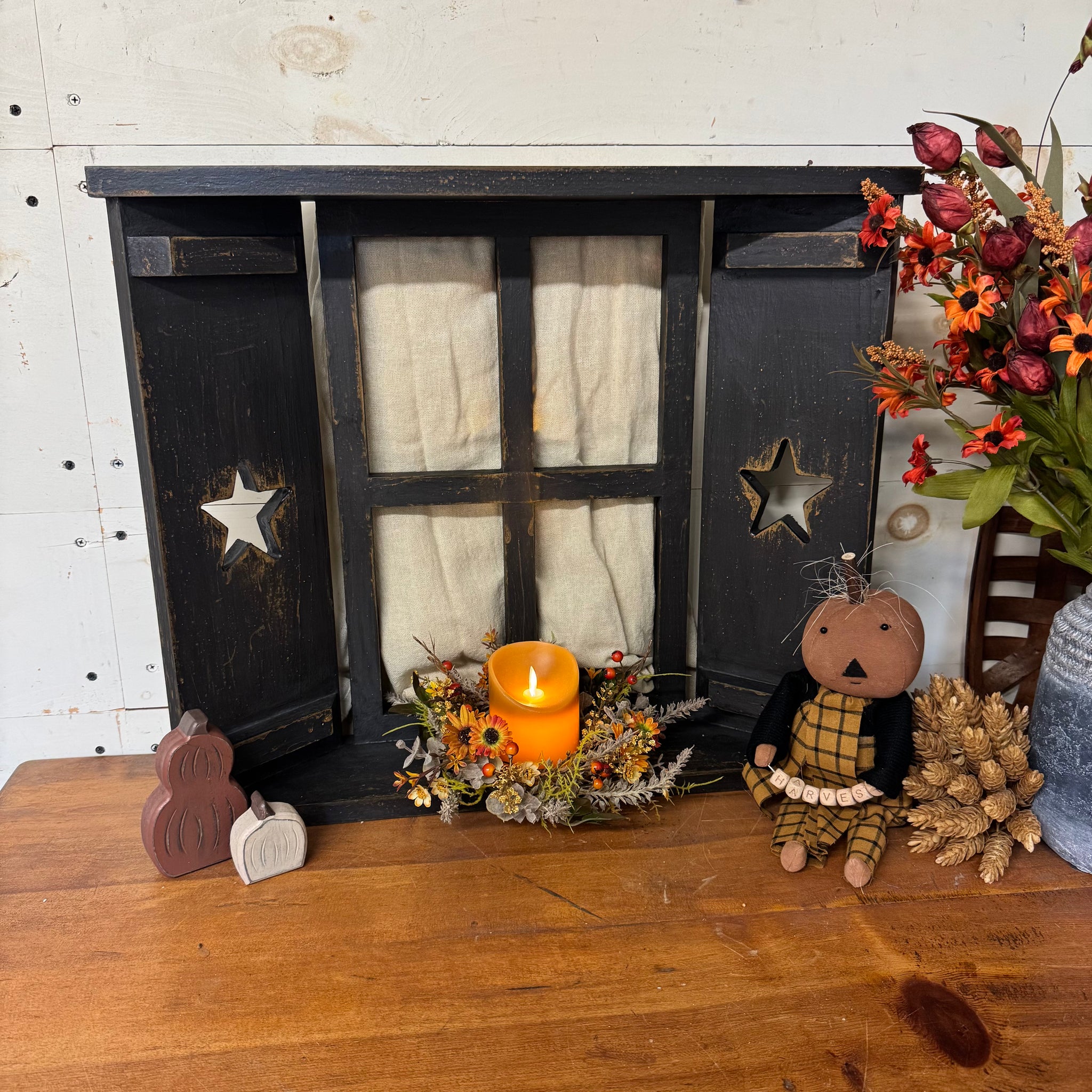 Window w/Shutters - Decorative Accent