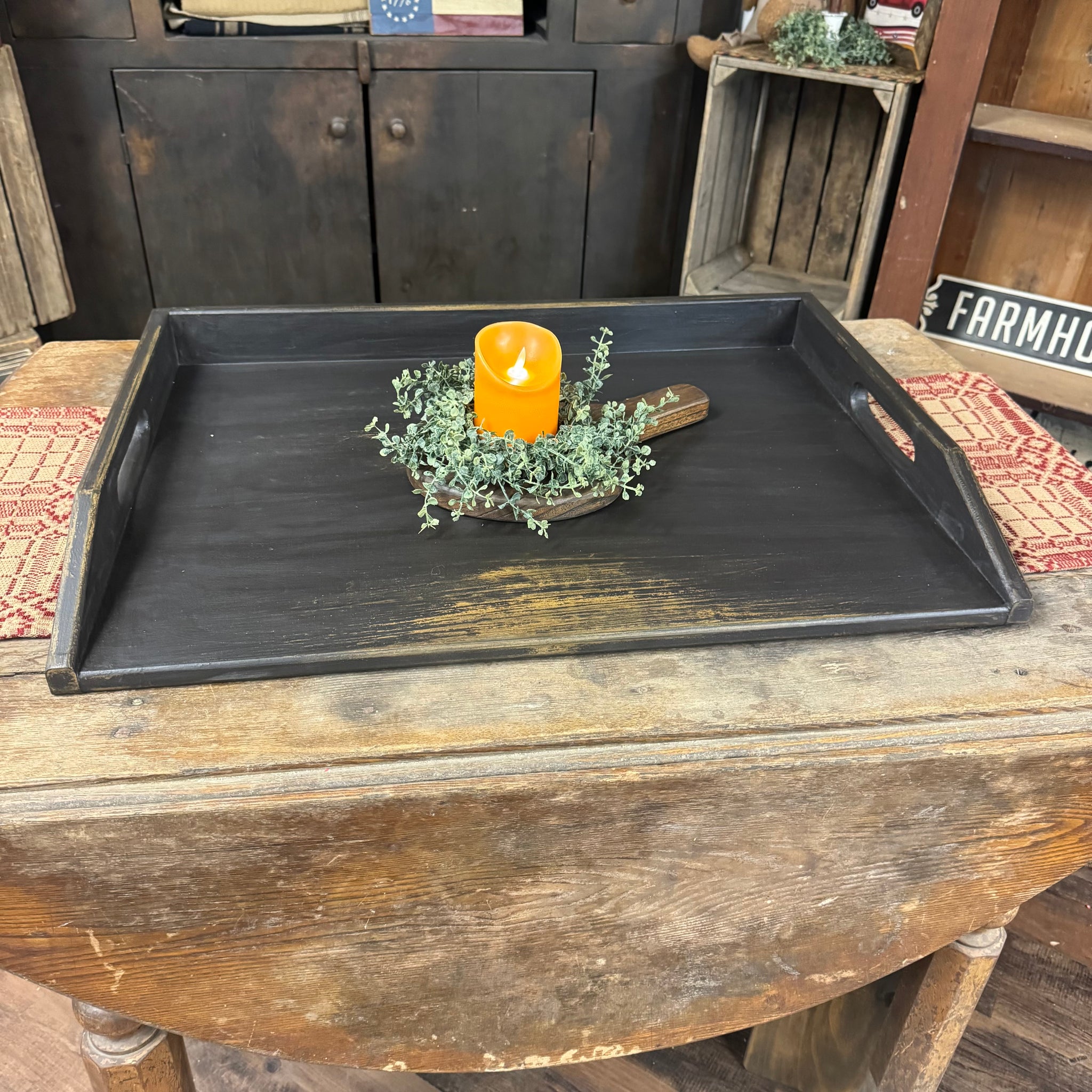 Stove Top Cover - Rustic Black