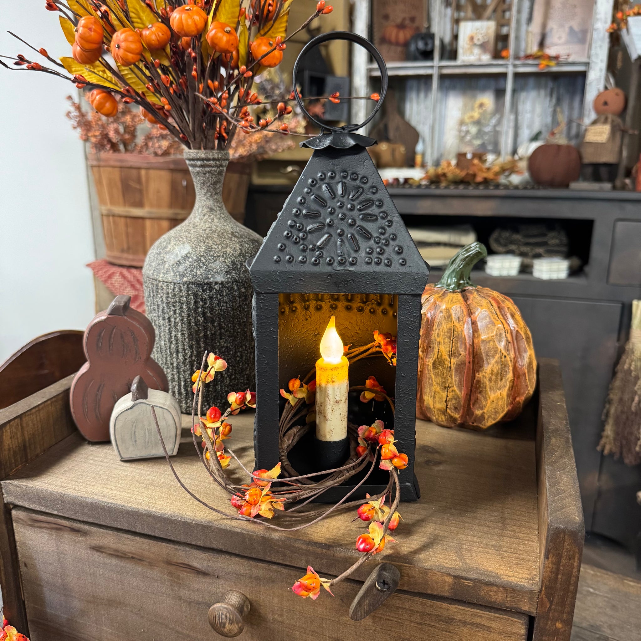 Country Lantern Fall Set