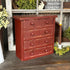 4 Drawer Countertop Cabinet - Rustic Red