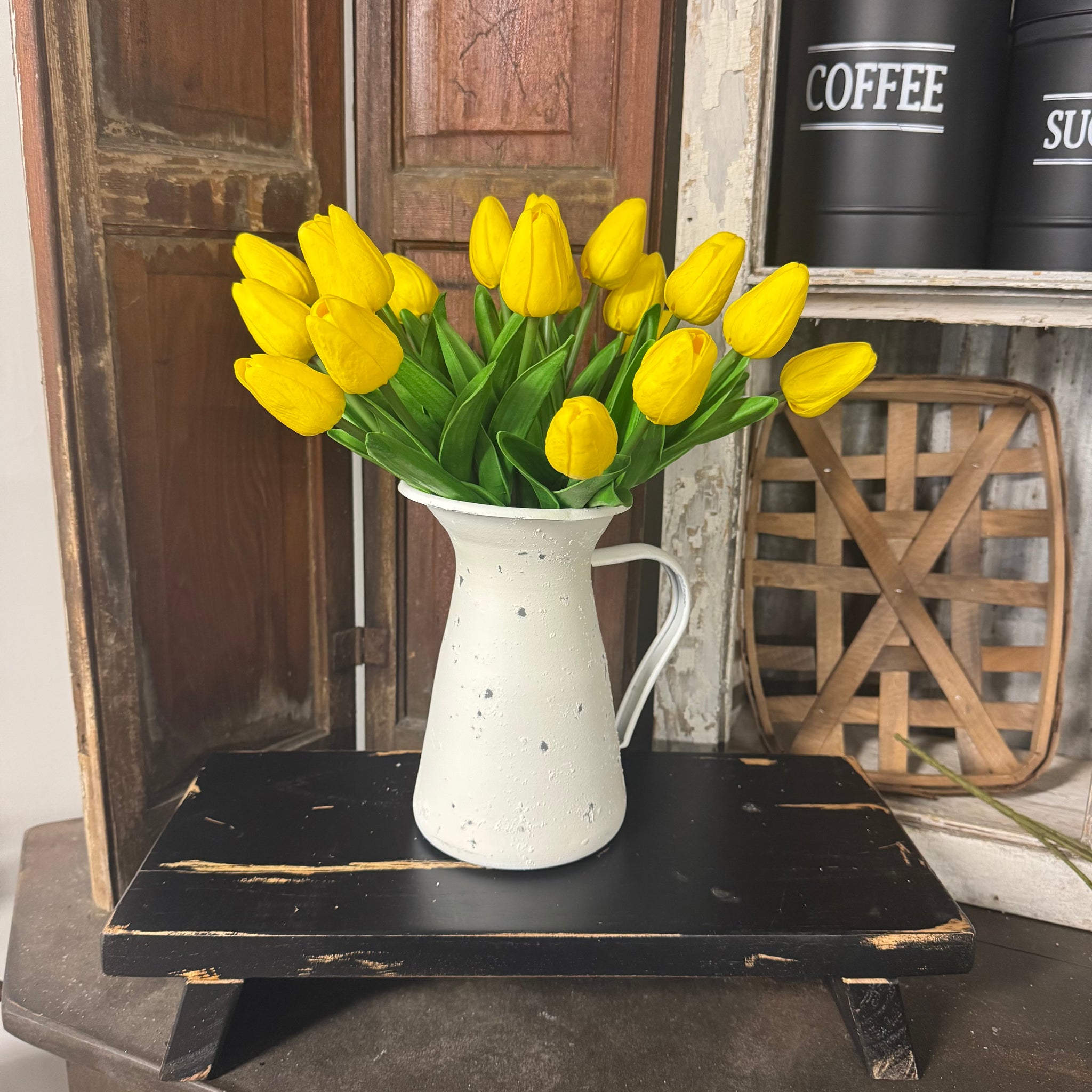 Yellow Tulips w/ Pitcher Set!