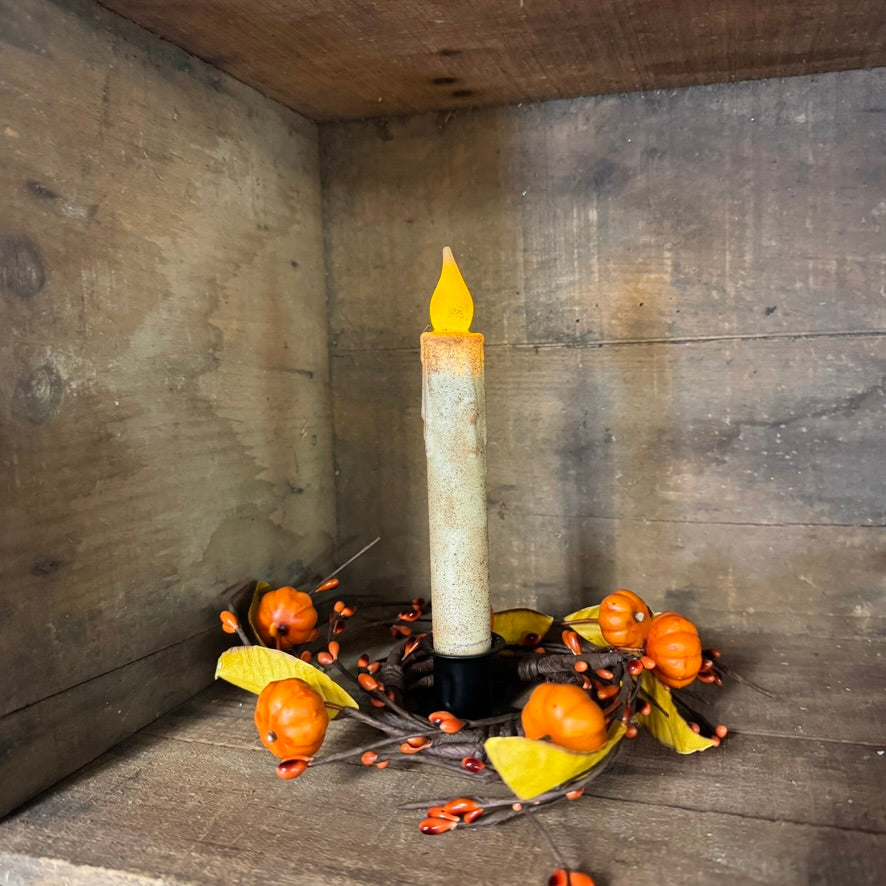7" Timer Taper Candle - Primitive Cream