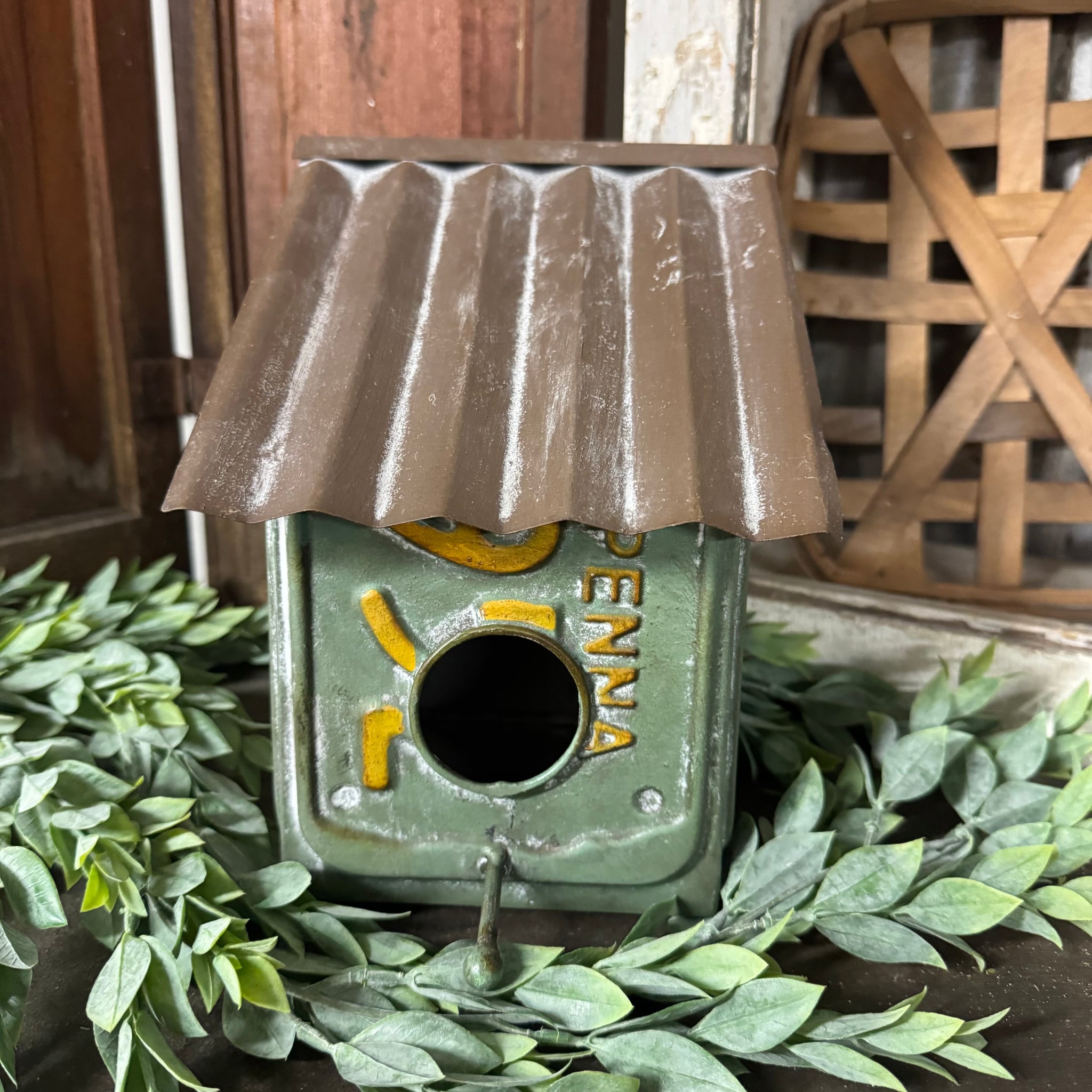 Small Metal Bird House