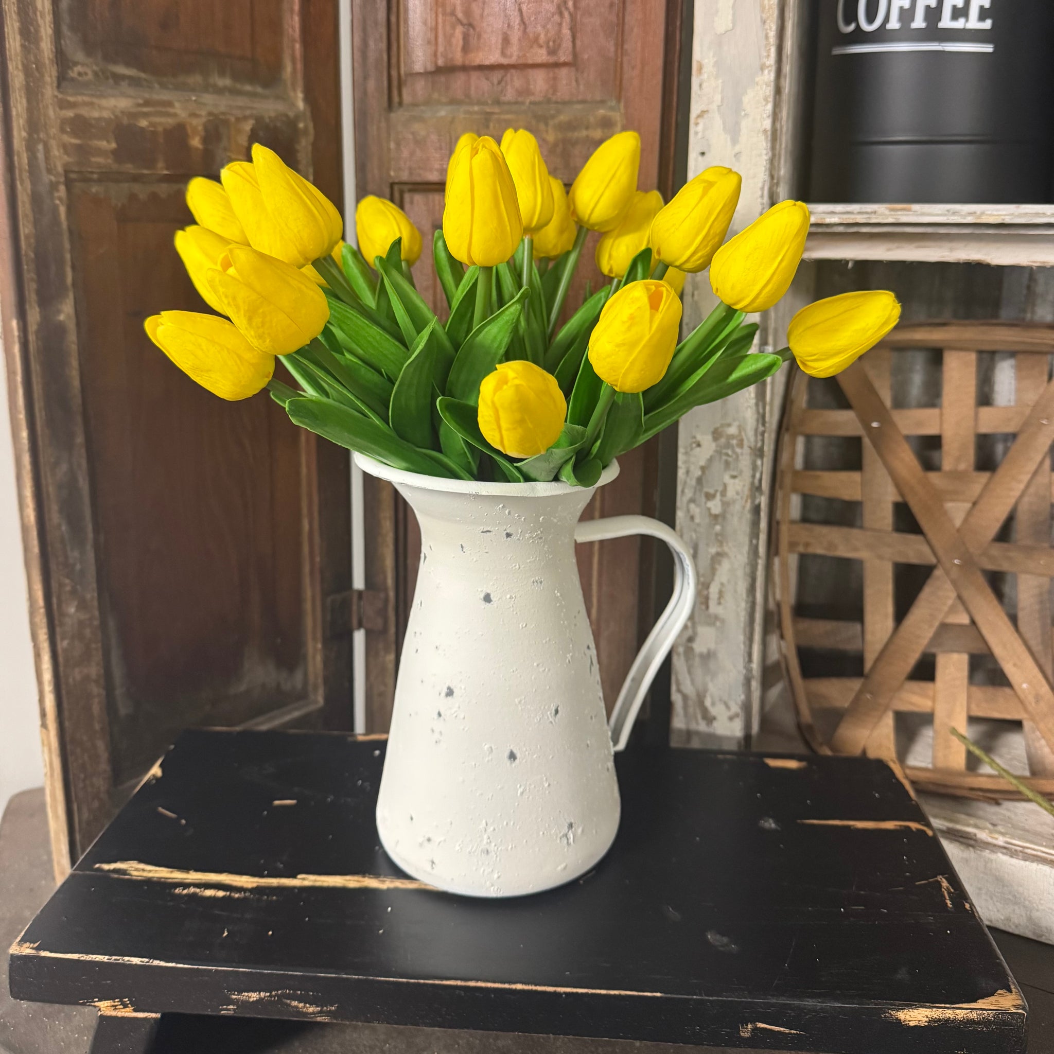 Yellow Tulips w/ Pitcher Set!