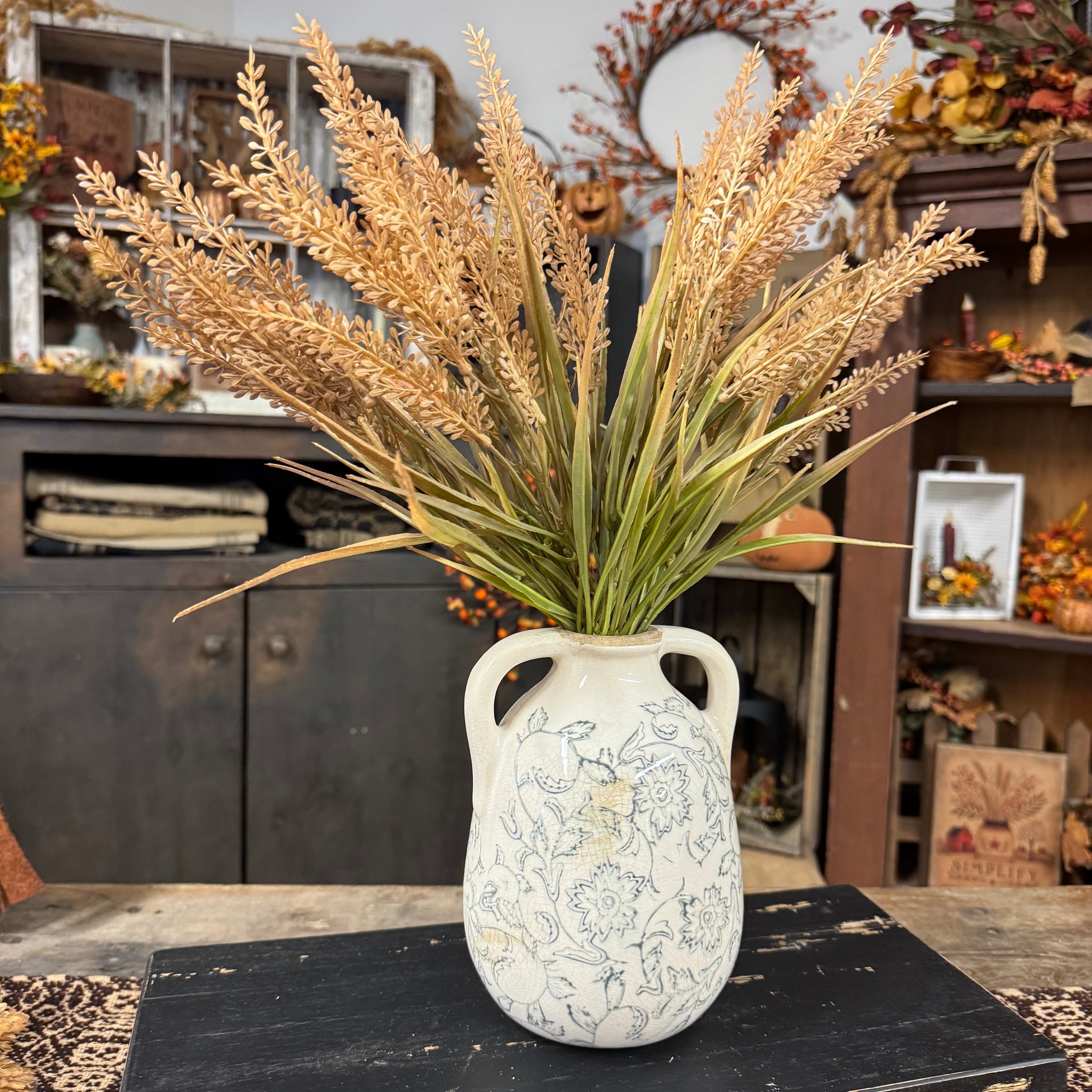 Beige Heather Bush - Set of 2
