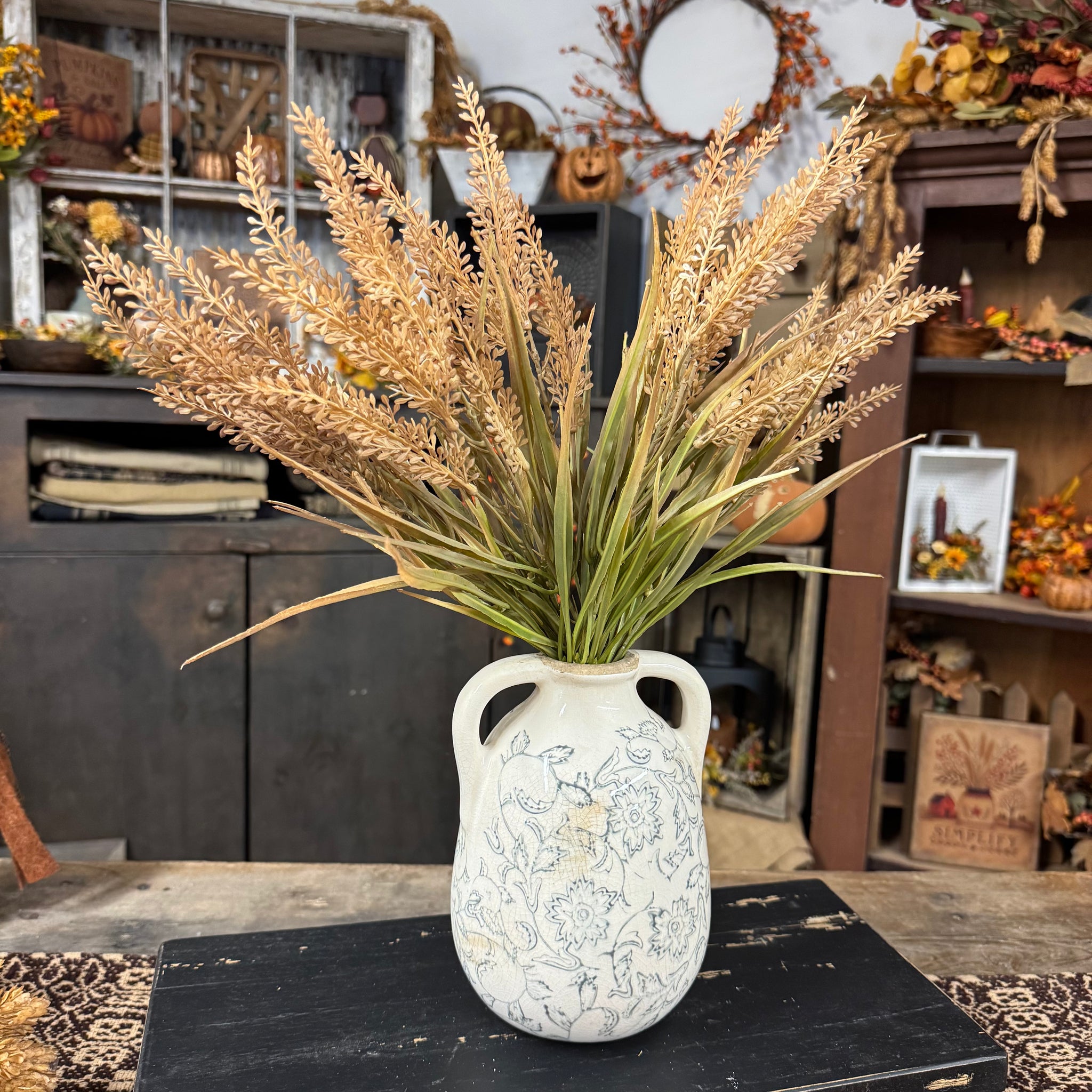 Beige Heather Bush - Set of 2