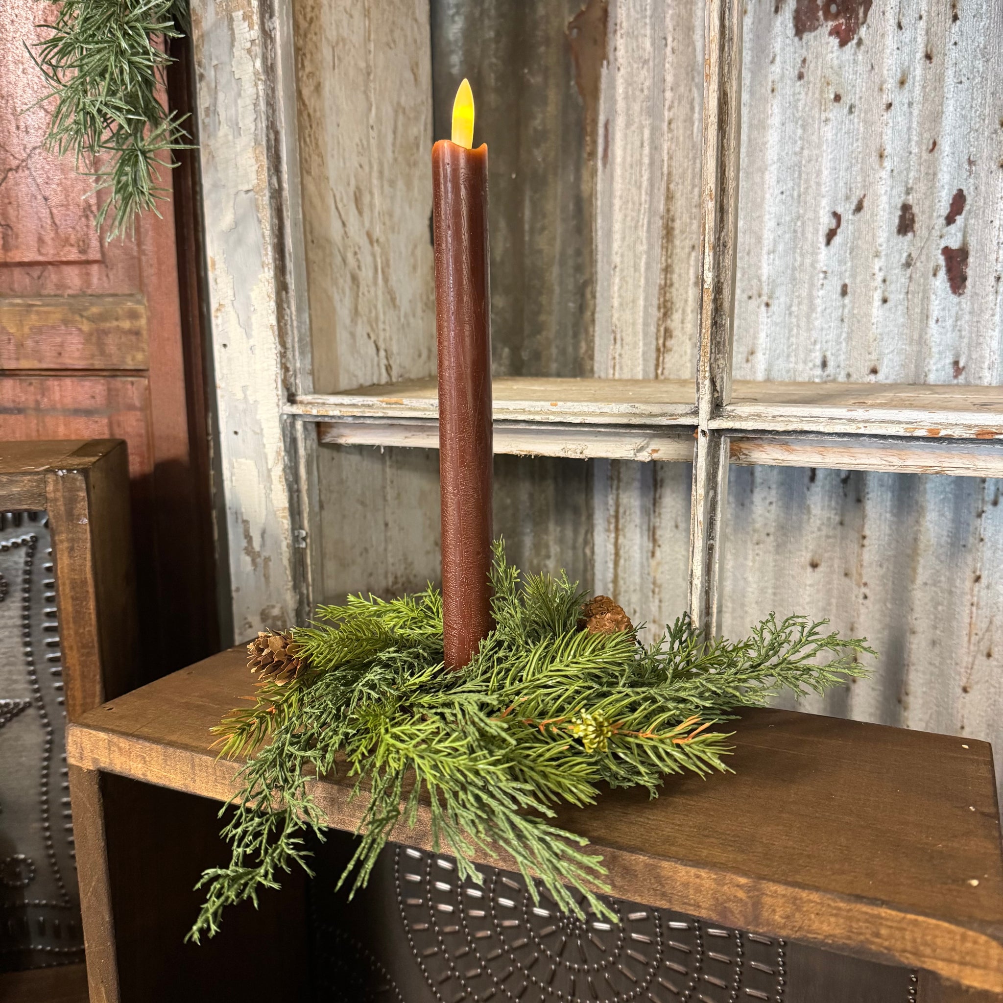 Star Metal Taper Candle Holder