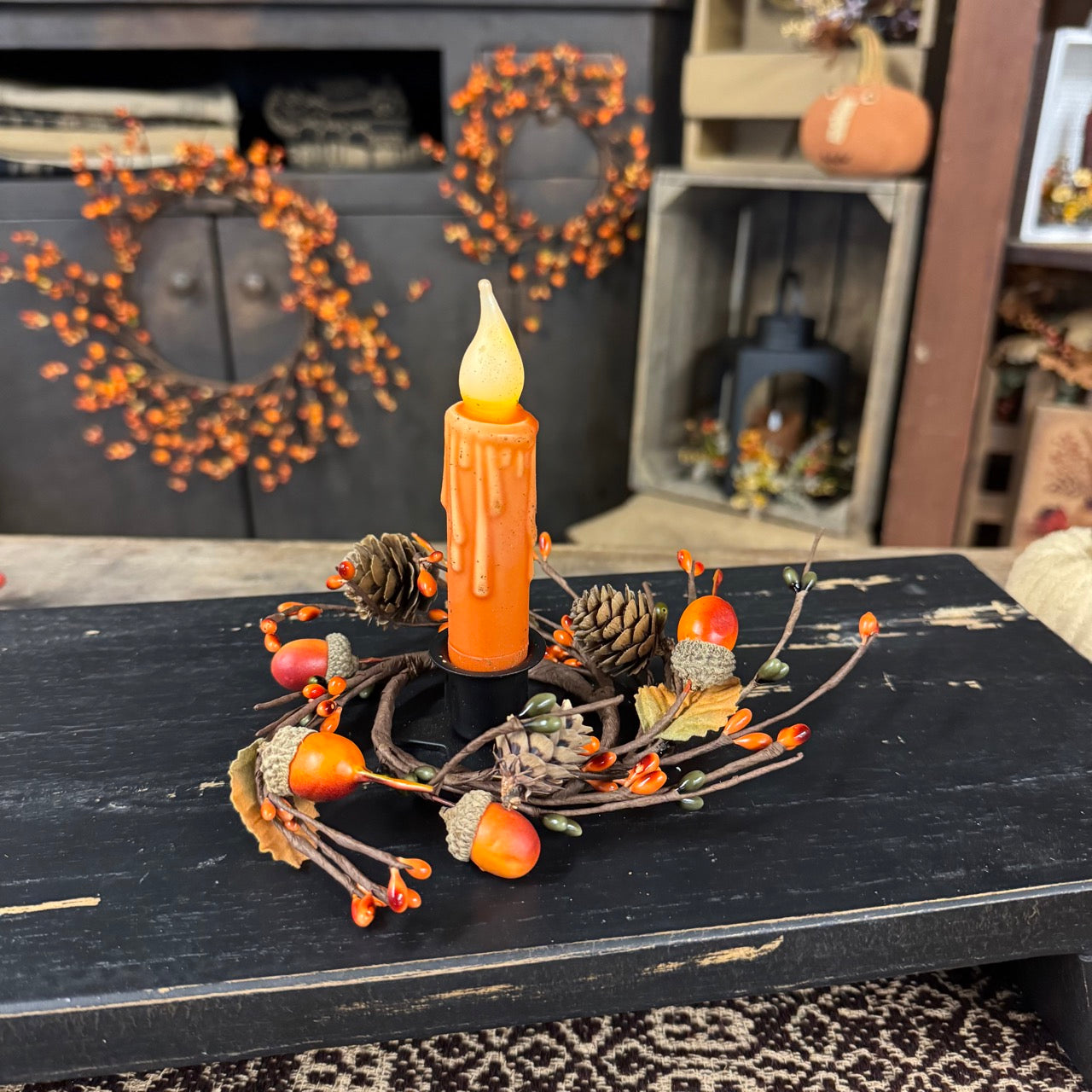 Acorn Candle Ring Set
