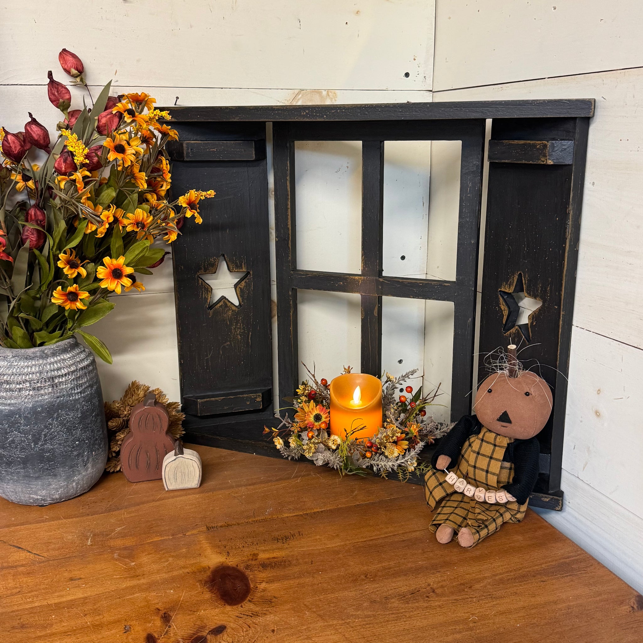 Window w/Shutters - Decorative Accent