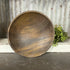 9" Wooden Bowl Rustic Brown