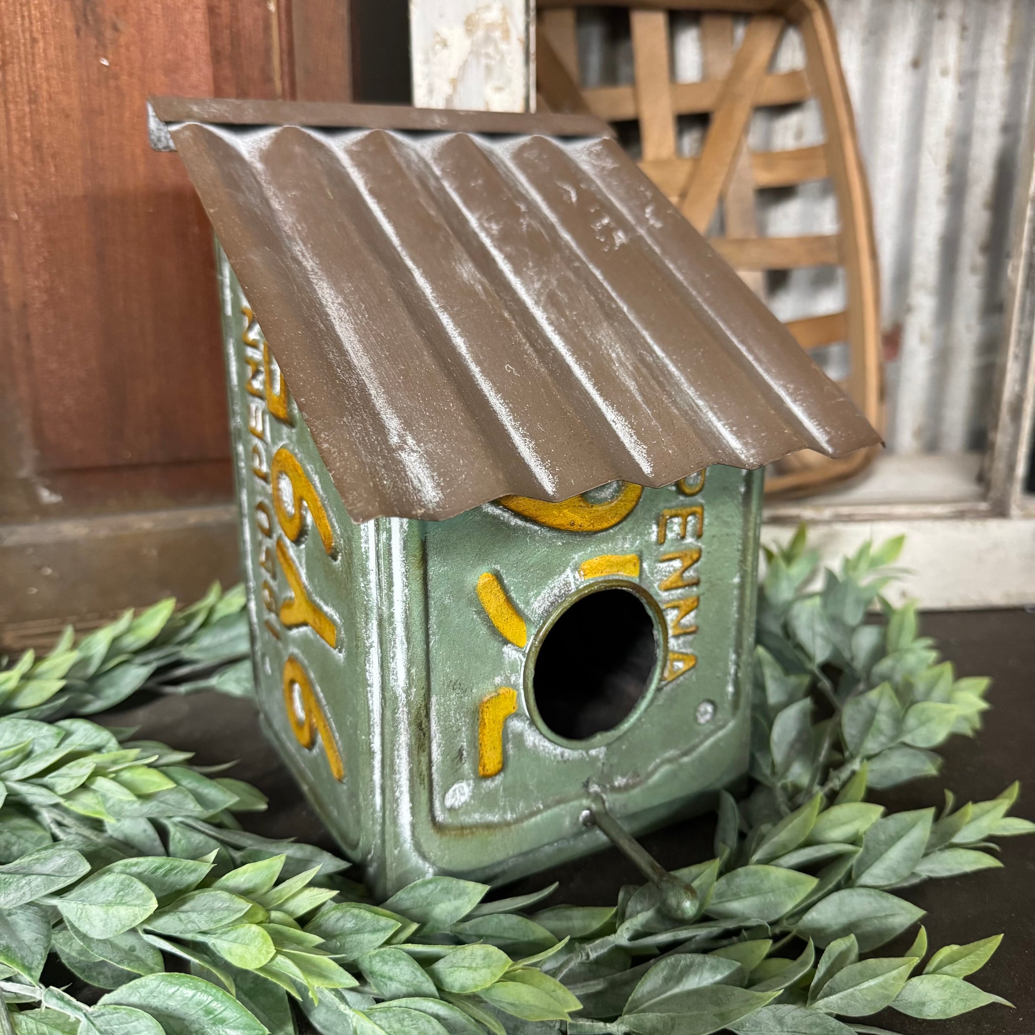 Small Metal Bird House