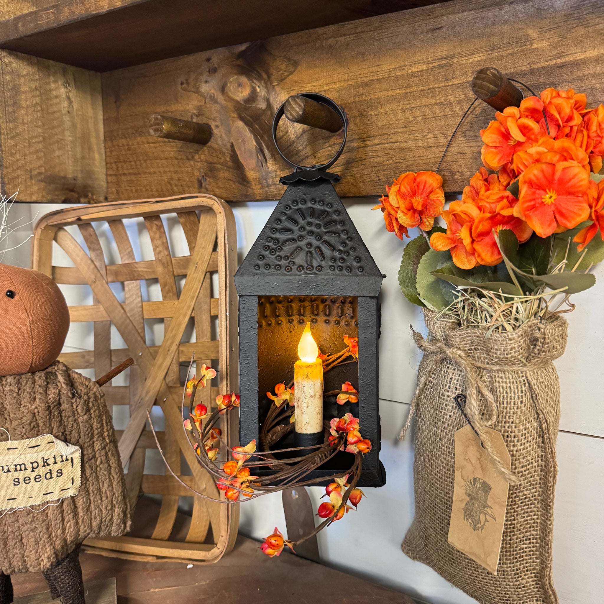 Country Lantern Fall Set