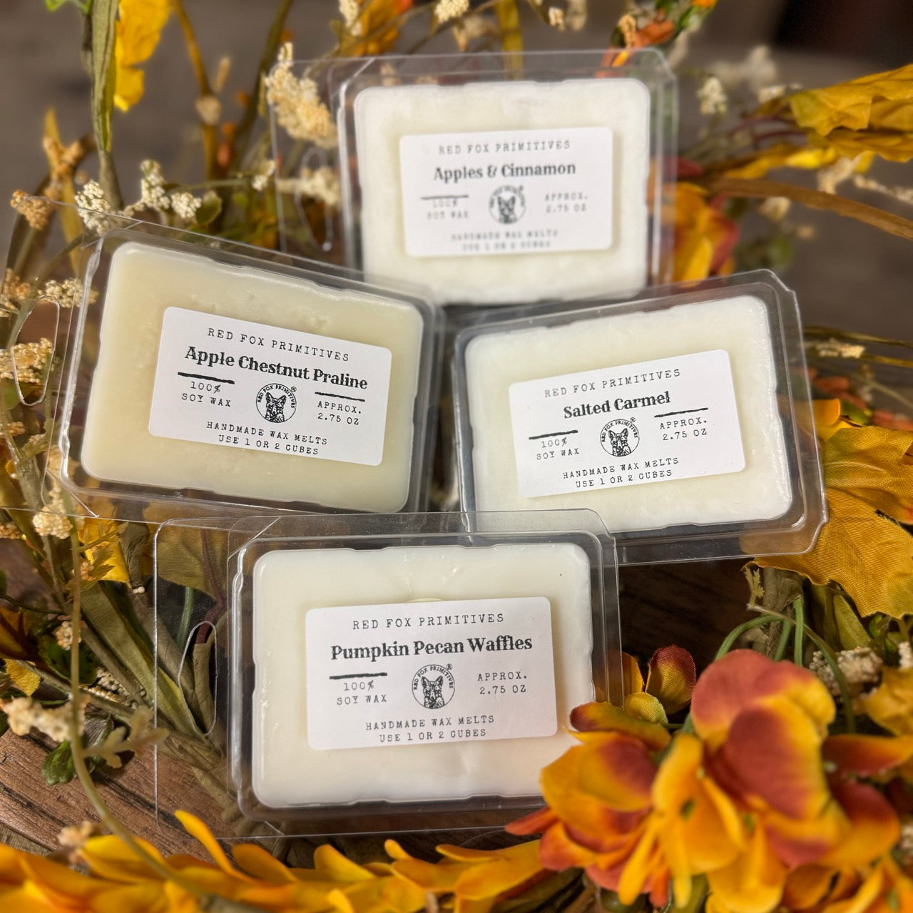 Fall Vibes - Set of 4 Pack of Wax Melts