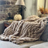 Heirloom Soft Tan Throw – Luxury Faux Fur Blanket Set of 2!