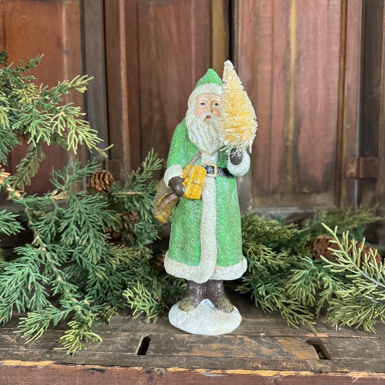 Glistening Olde Saint Nick - Green