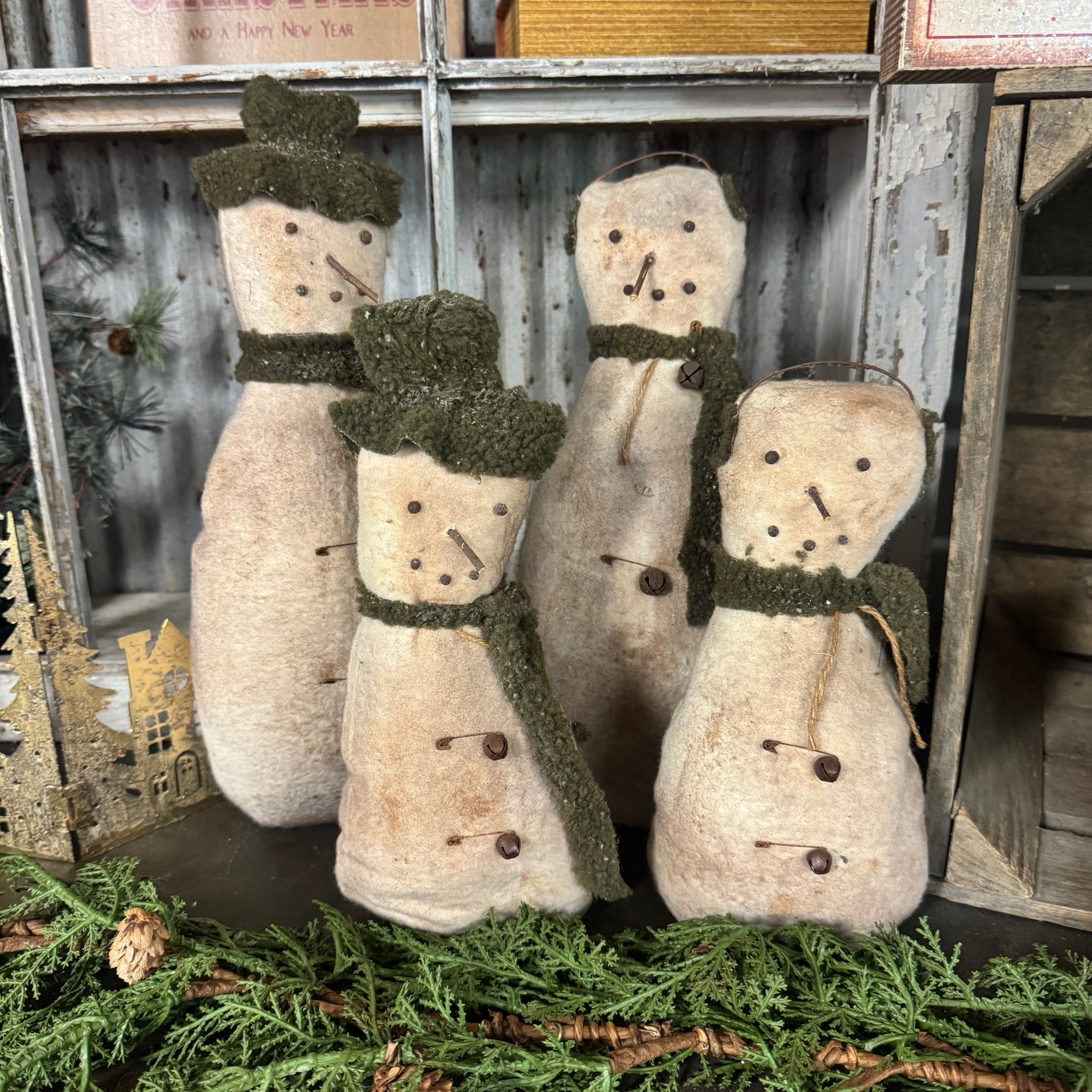 Snowman Family-Handmade Set of 4