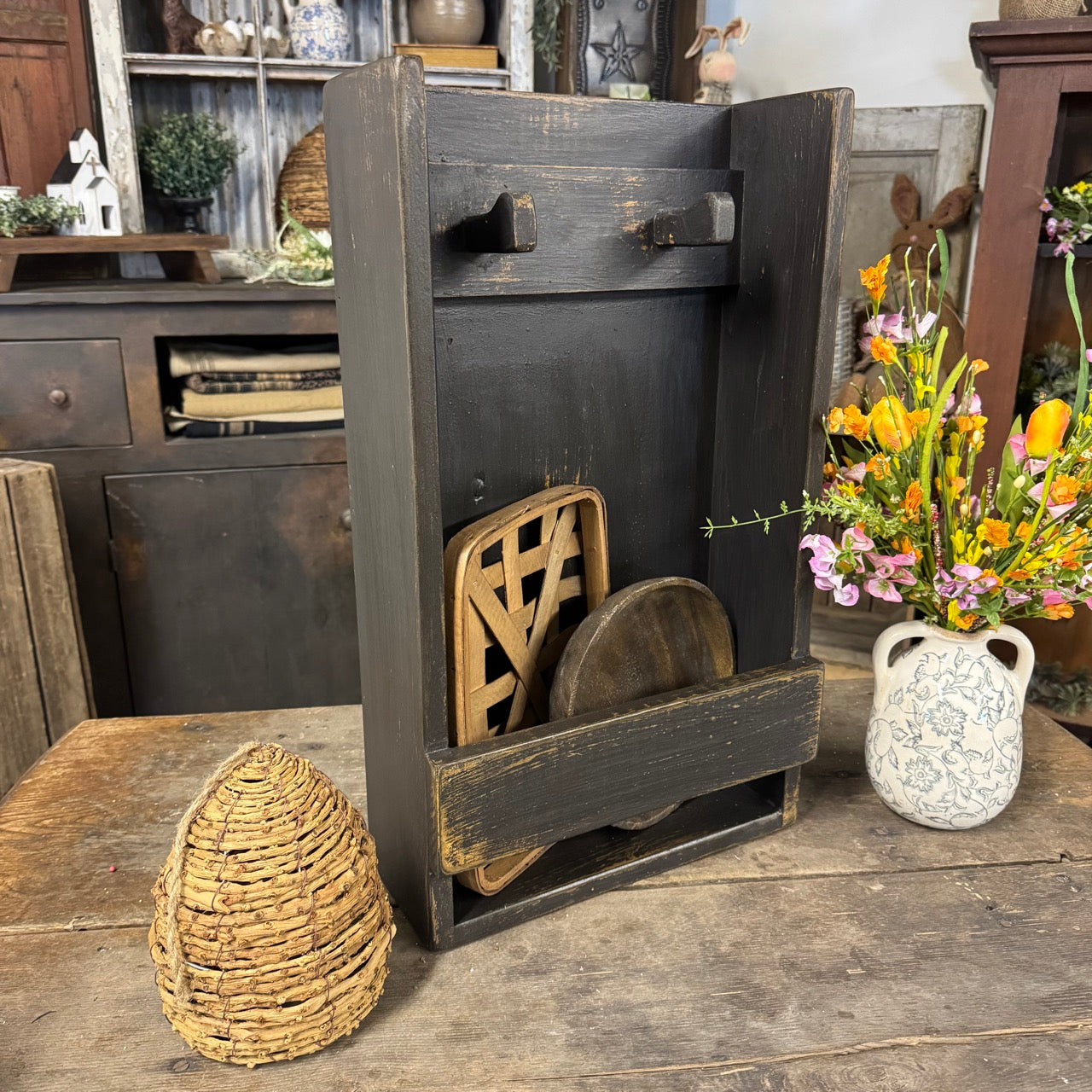 Log Cabin Wall Box -24"