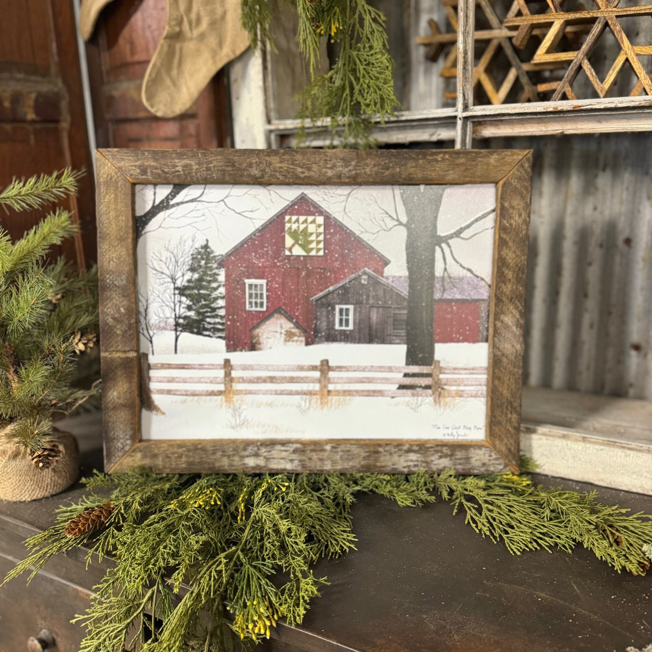 Billy Jacobs "Pine Tree Quilt Block Barn"