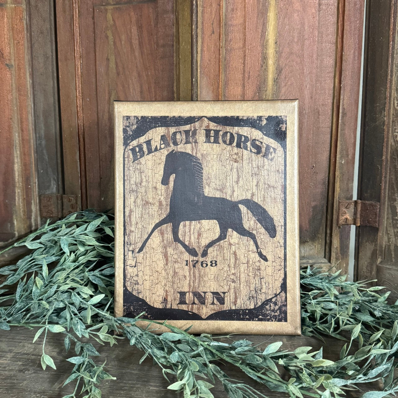 Black Horse Inn - Canvas Sign