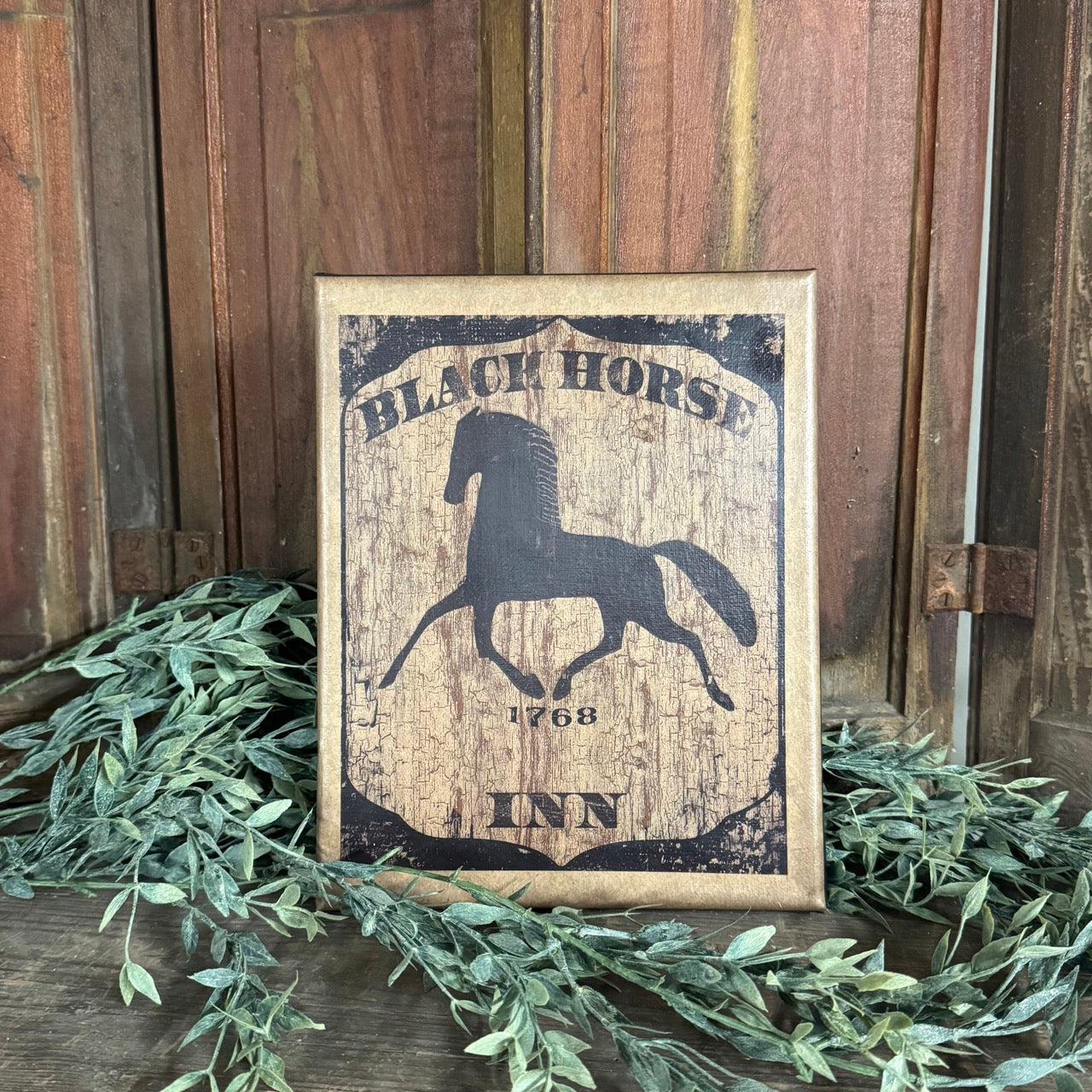 Black Horse Inn - Canvas Sign