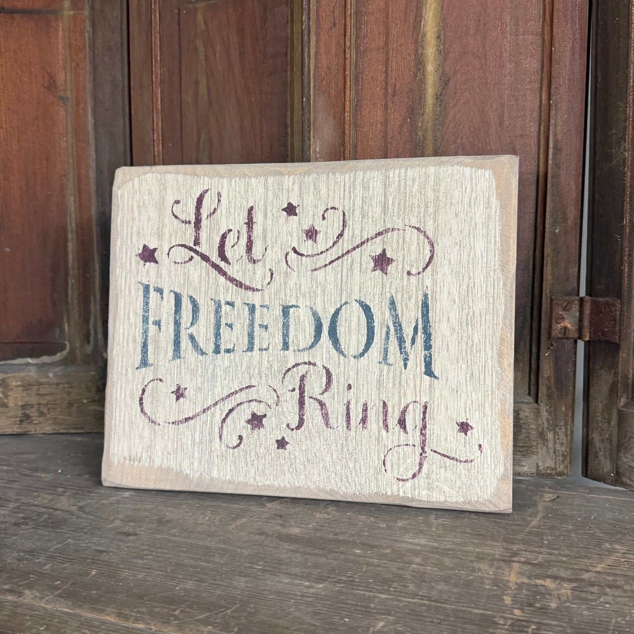 Let Freedom Ring - Wooden Sign