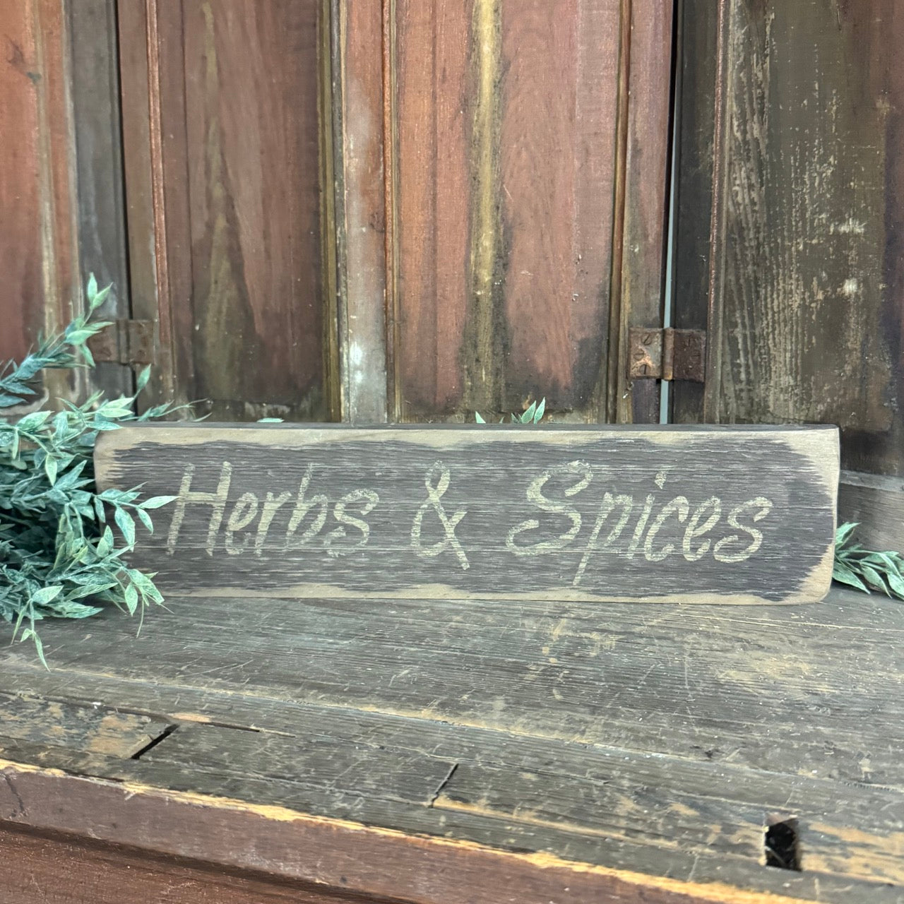 Herbs & Spices - Wooden Sign