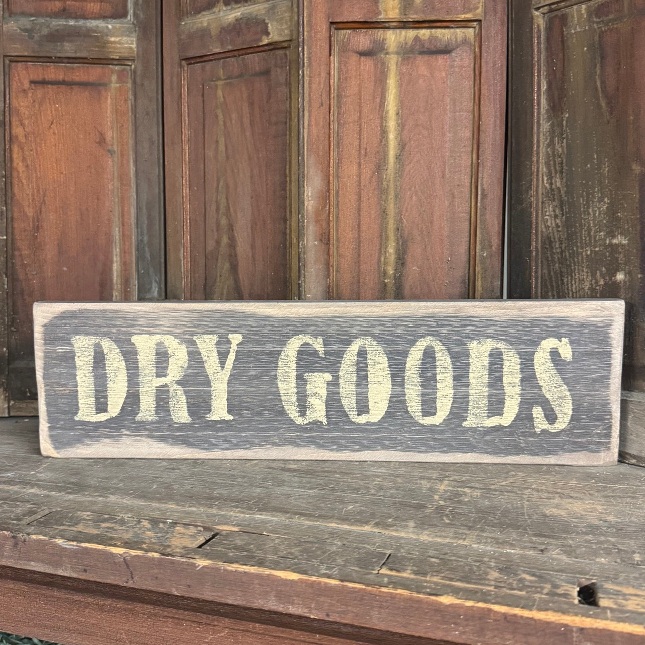 Dry Goods - Wooden Sign