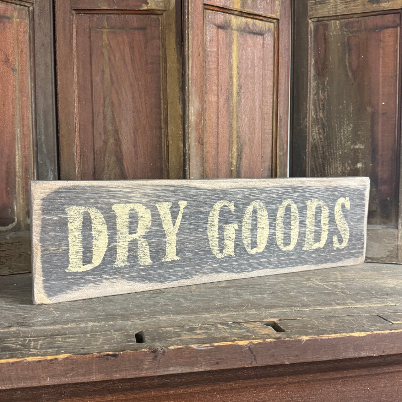 Dry Goods - Wooden Sign
