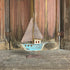 Rustic Blue Sailboat