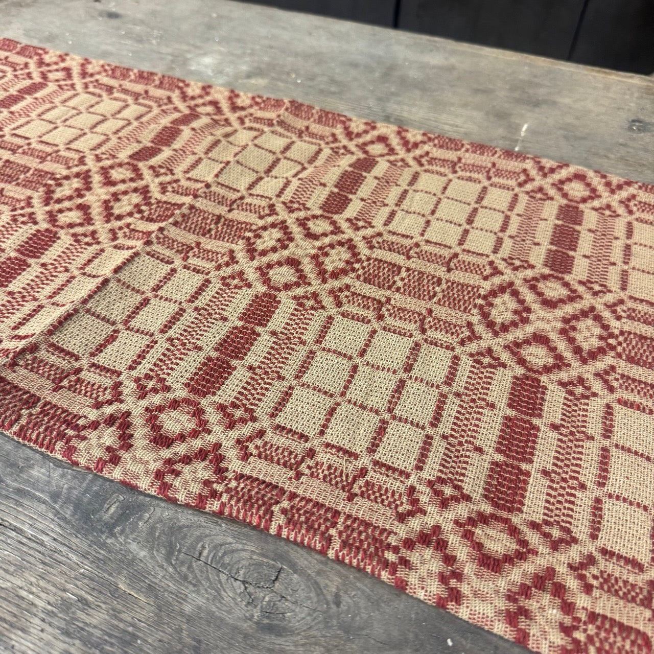 Raspberry Homestead Table Runner