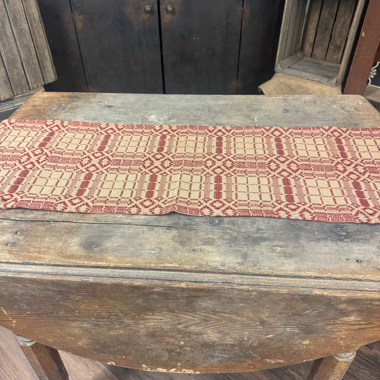 Raspberry Homestead Table Runner