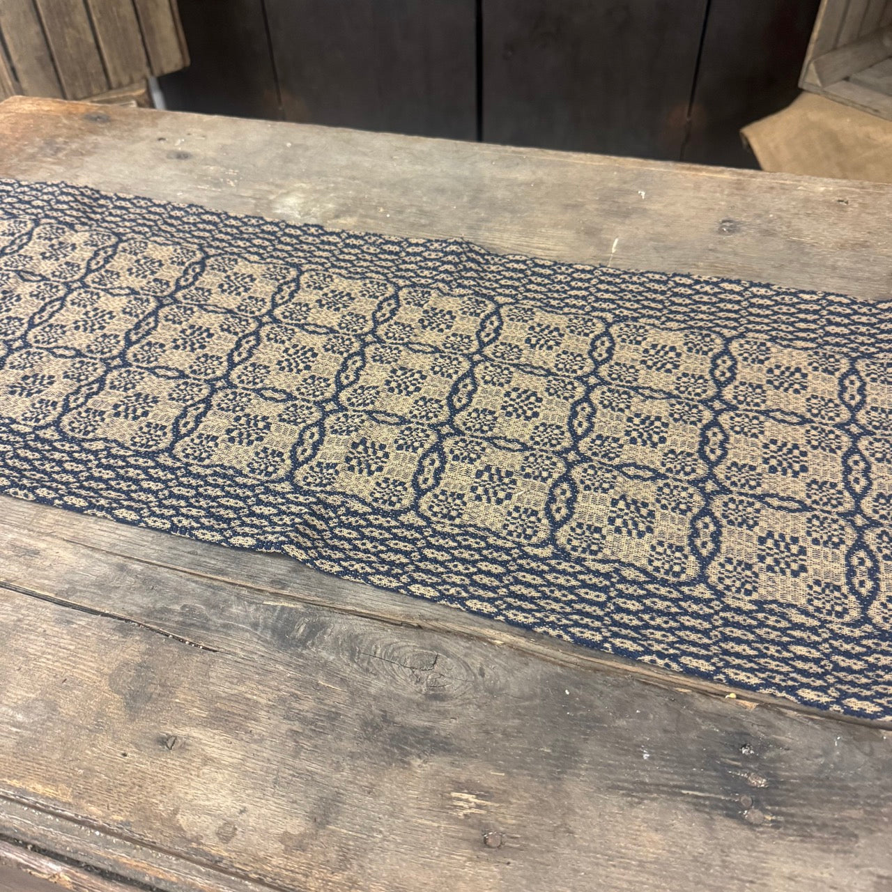 Willowbrook Blue Table Runner