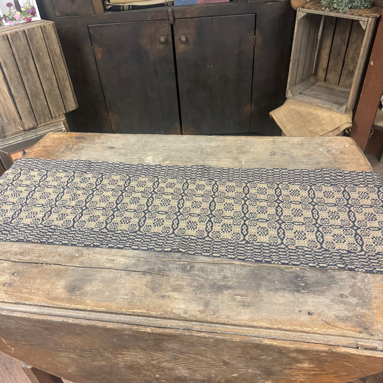 Willowbrook Blue Table Runner