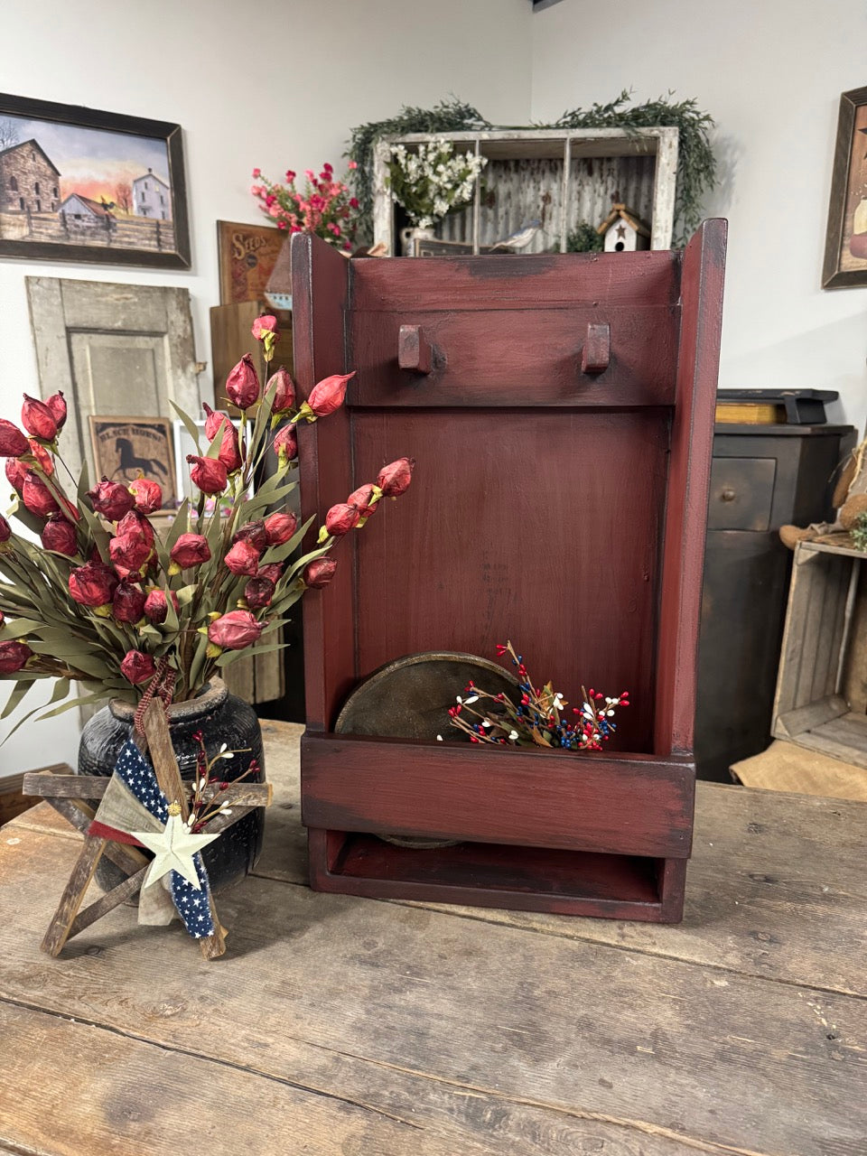 Log Cabin Wall Box -24"