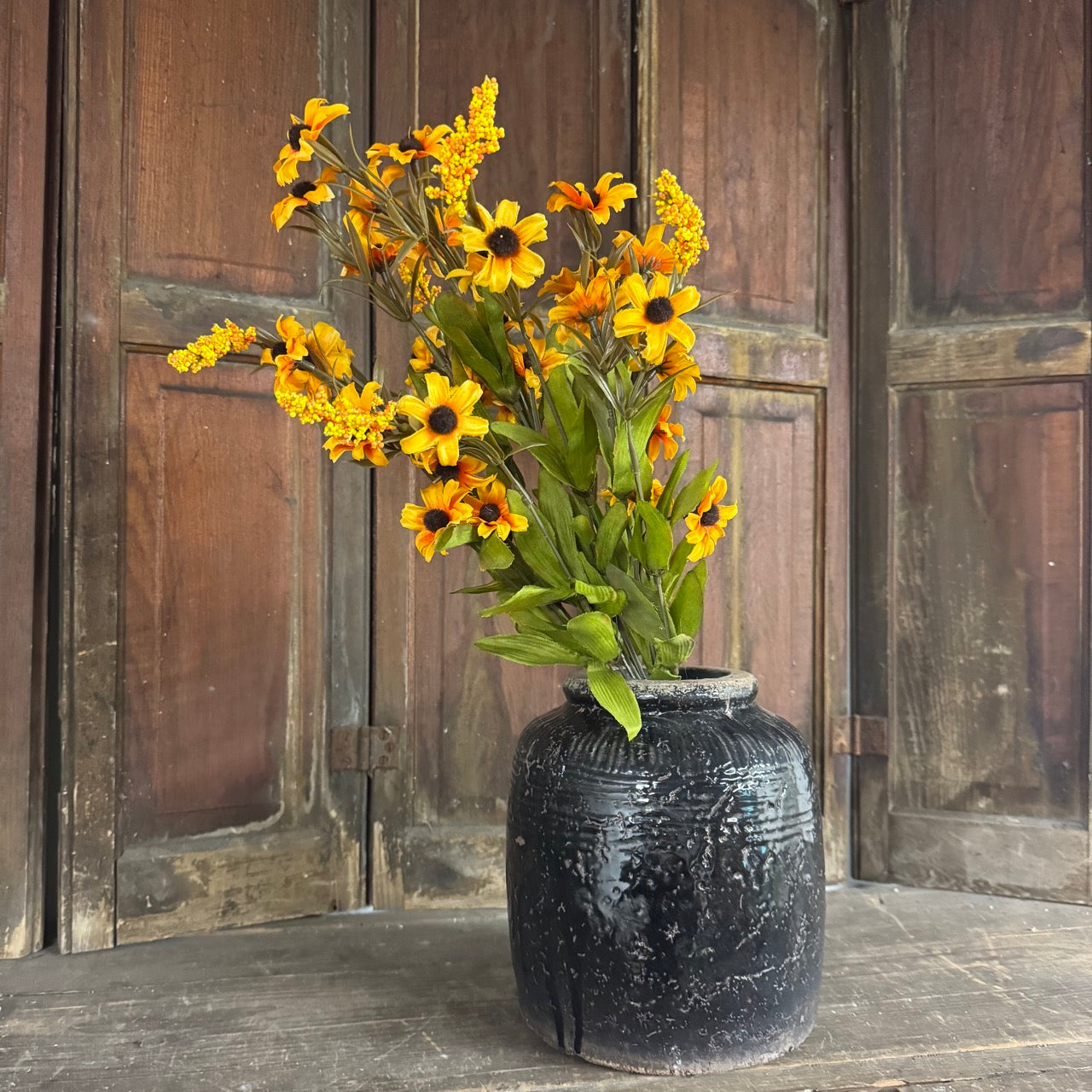 Yellow Sunflower Pick - 22"