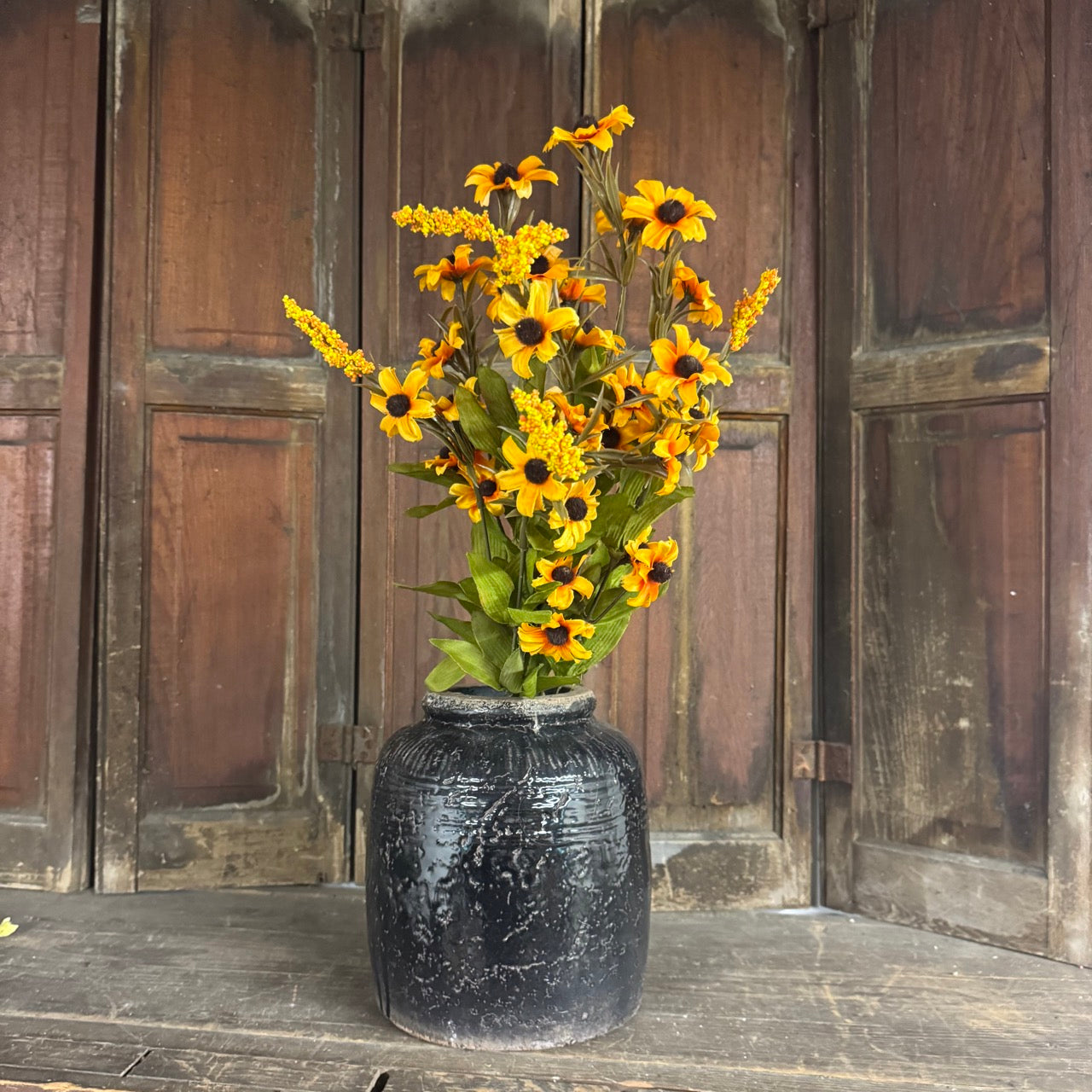 Yellow Sunflower Pick - 22"