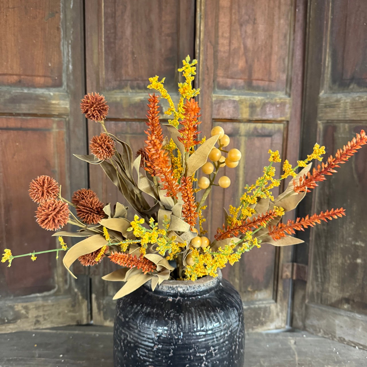 Mixed Fall Flowers Pick - 18"