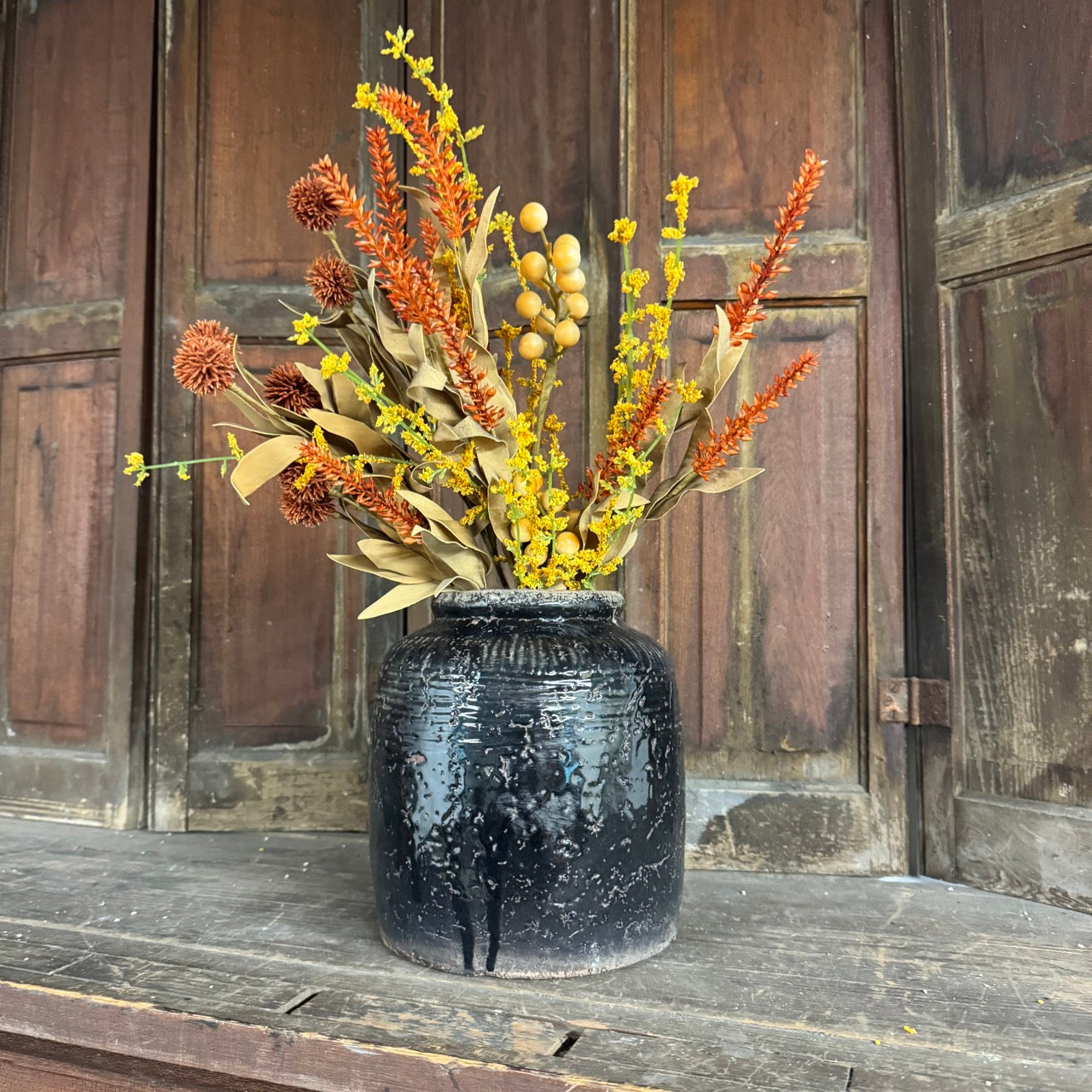 Mixed Fall Flowers Pick - 18"