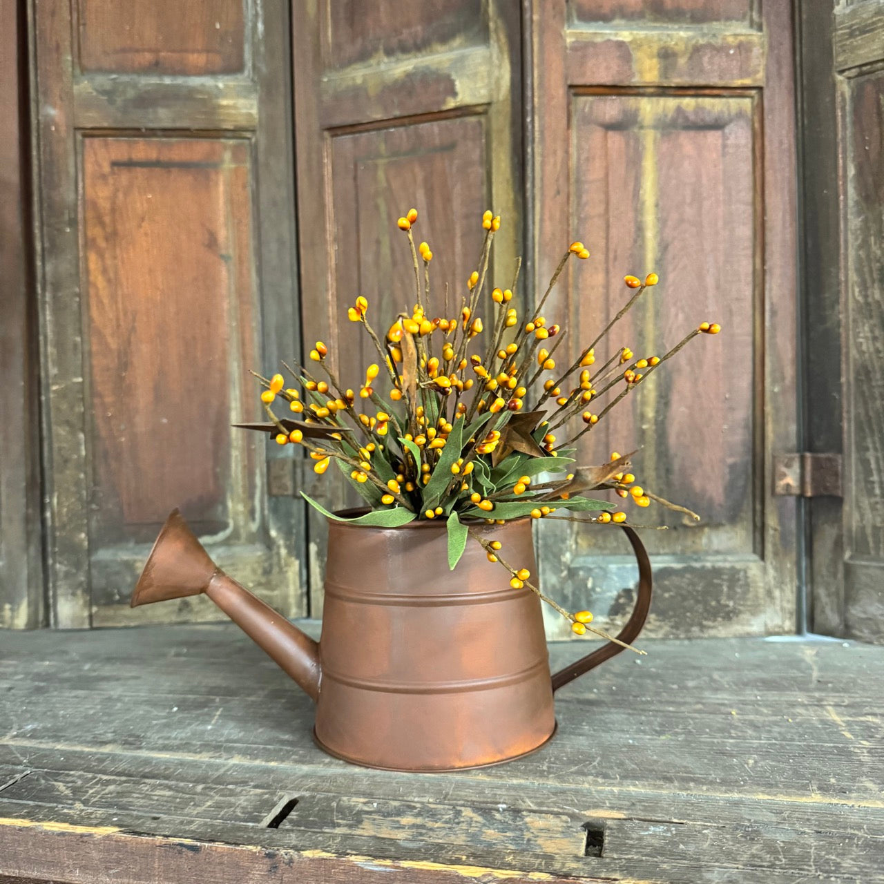 Orange Buds w/Rusty Stars Pick- 12"