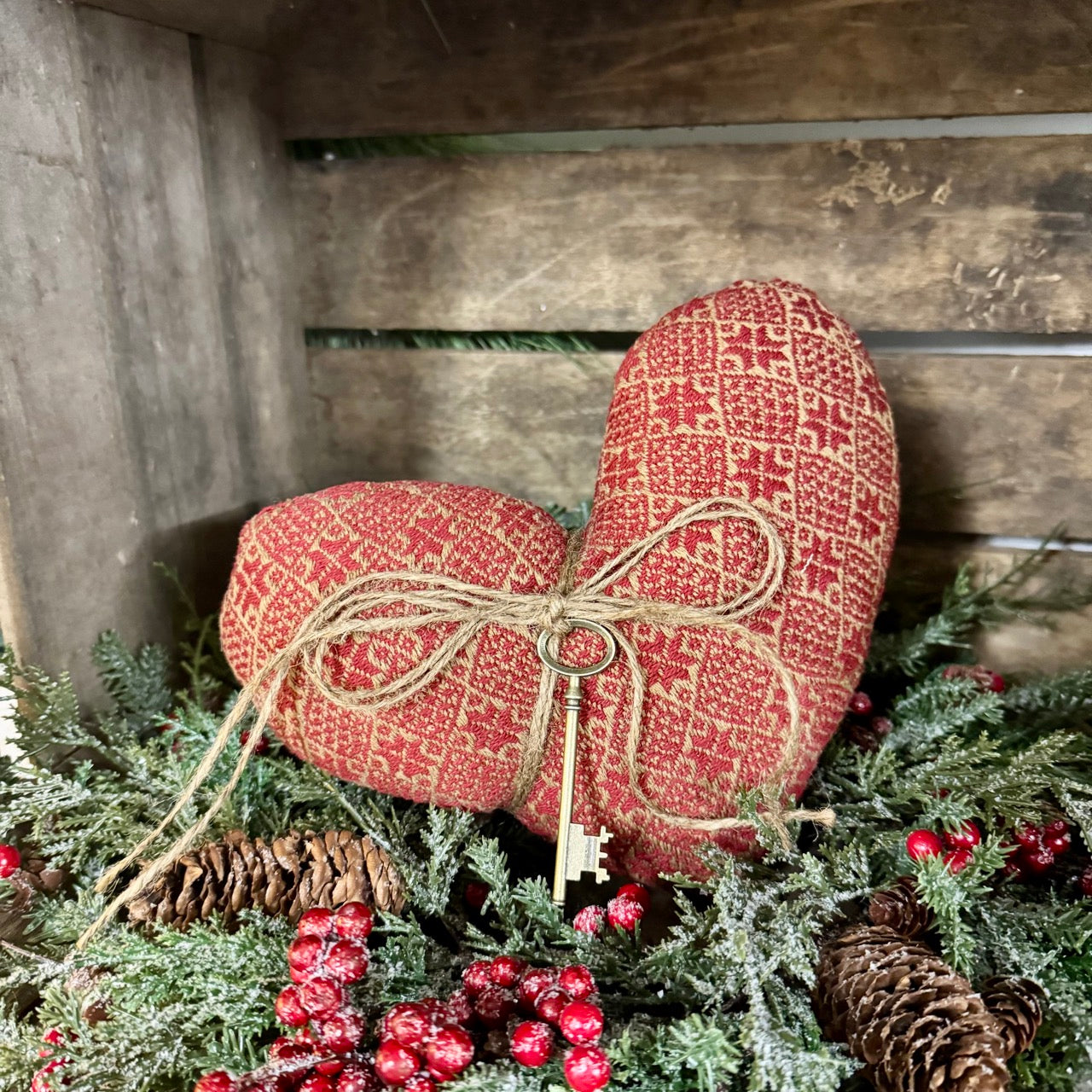 Handmade Primitive Heart - Small Pattern