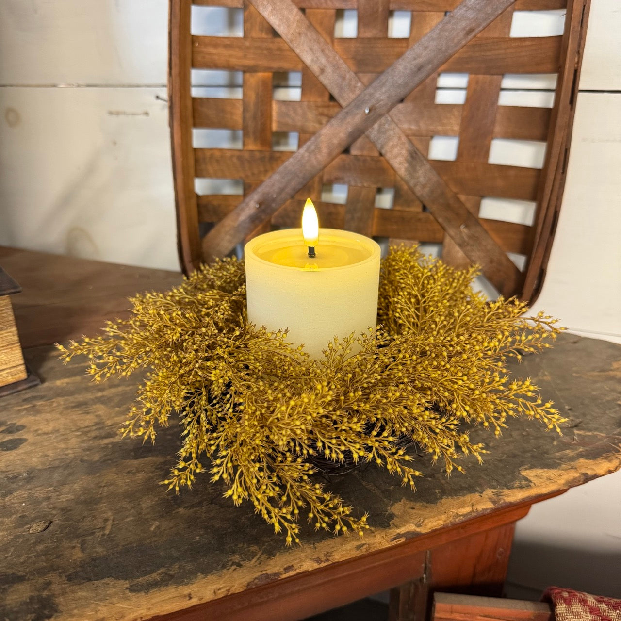 Harvest Wheat Candle Ring