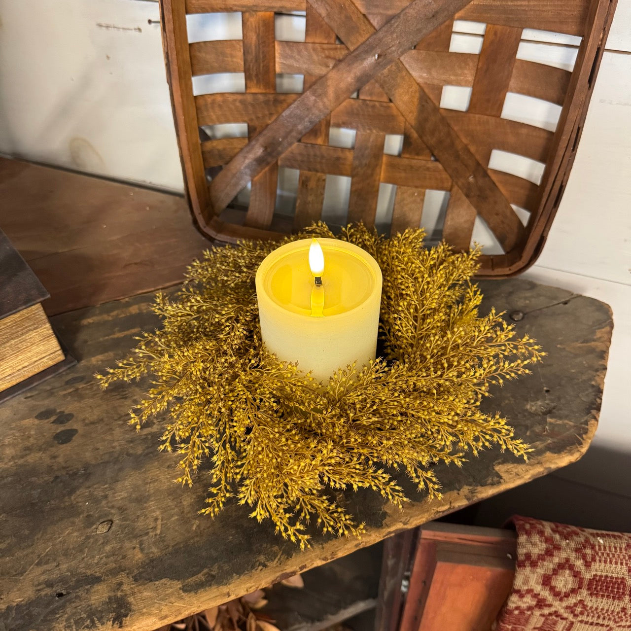 Harvest Wheat Candle Ring